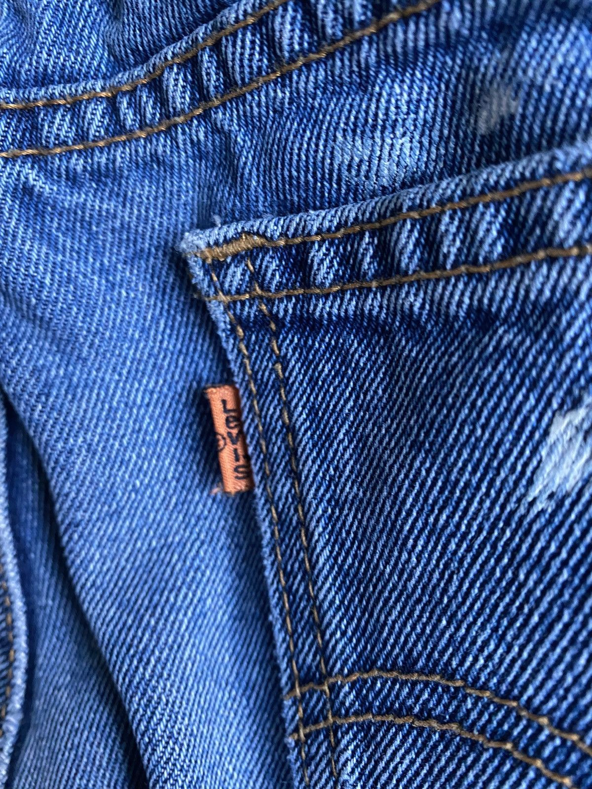 Levi's × Levi's Vintage Clothing × Vintage Vintage Levi’s Orange Tab Distressed Denim Fits 36x34 Size US 36 / EU 52 - 13 Thumbnail