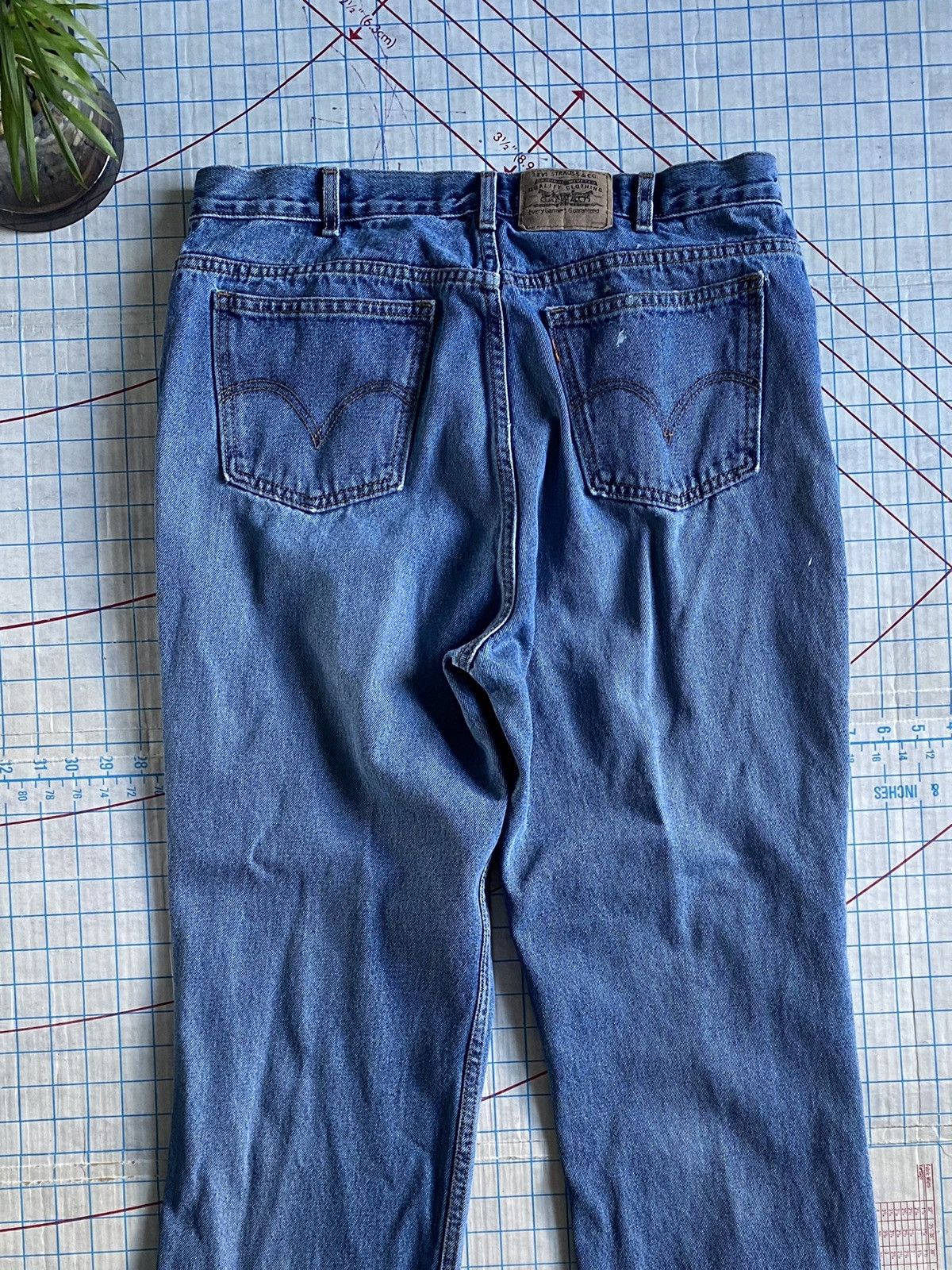 Levi's × Levi's Vintage Clothing × Vintage Vintage Levi’s Orange Tab Distressed Denim Fits 36x34 Size US 36 / EU 52 - 10 Thumbnail