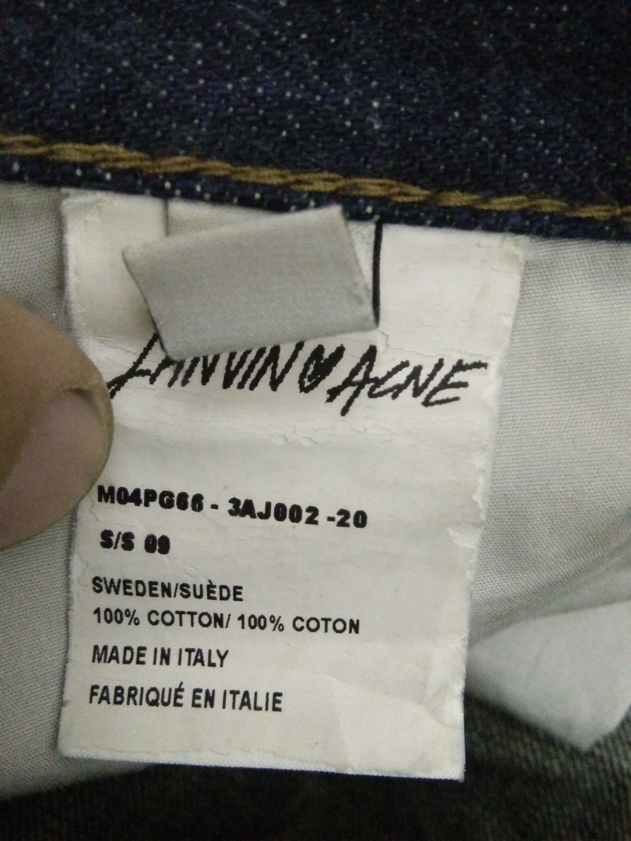 Acne Studios × Lanvin LANVIN X ACNE STUDIOS SELVEDGE DENIM (A725) Size US 34 / EU 50 - 6 Thumbnail