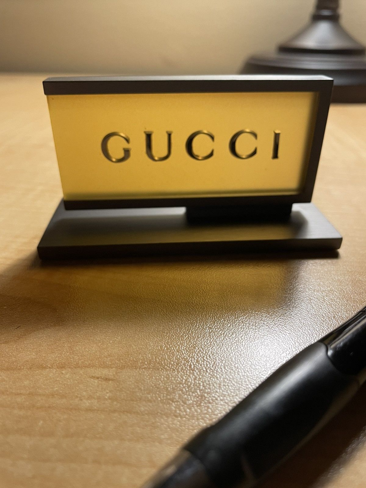Gucci Gucci merchandising advertising placard desk sign | Grailed
