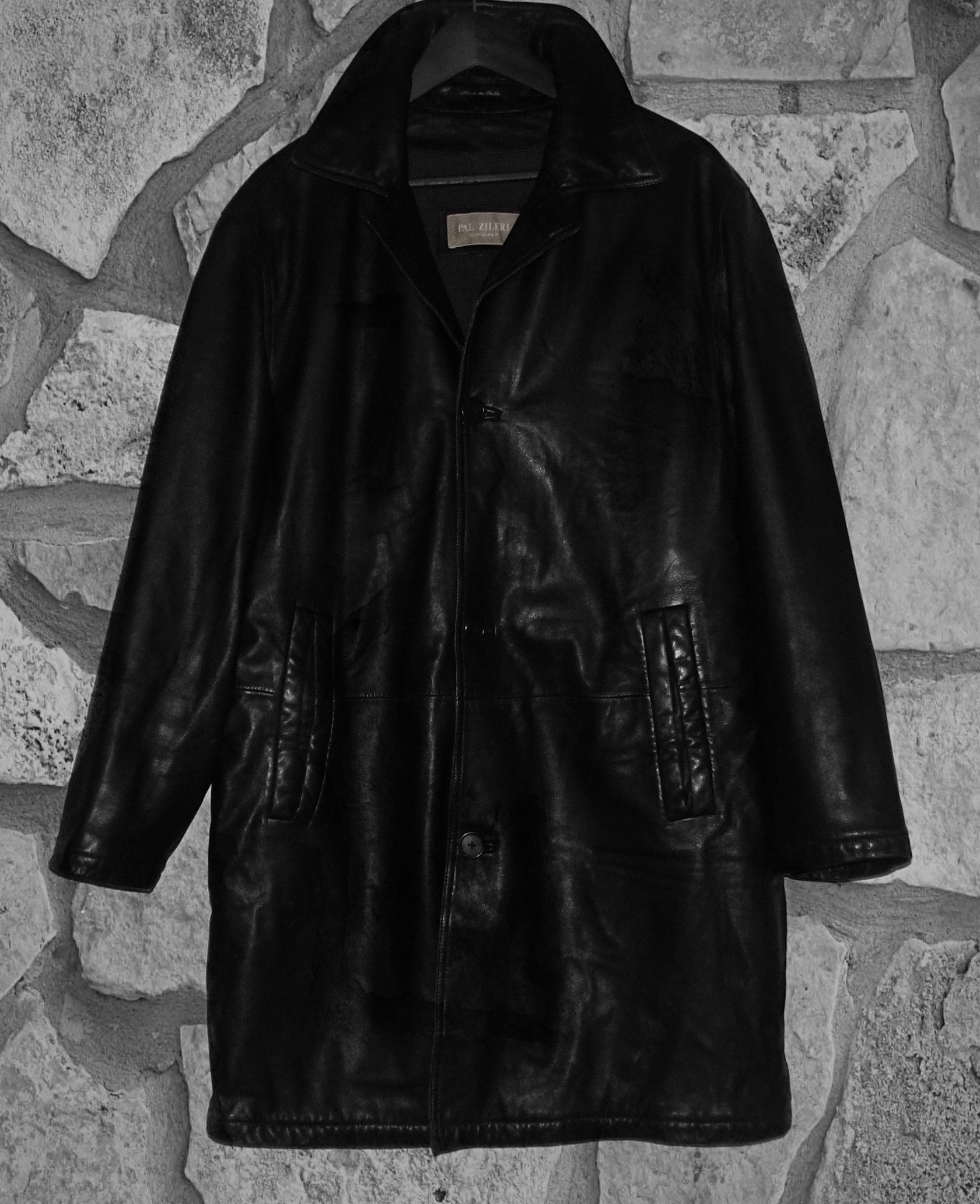 Pal Zileri PAL ZILERI SPORT LONG LEATHER JACKET Grailed