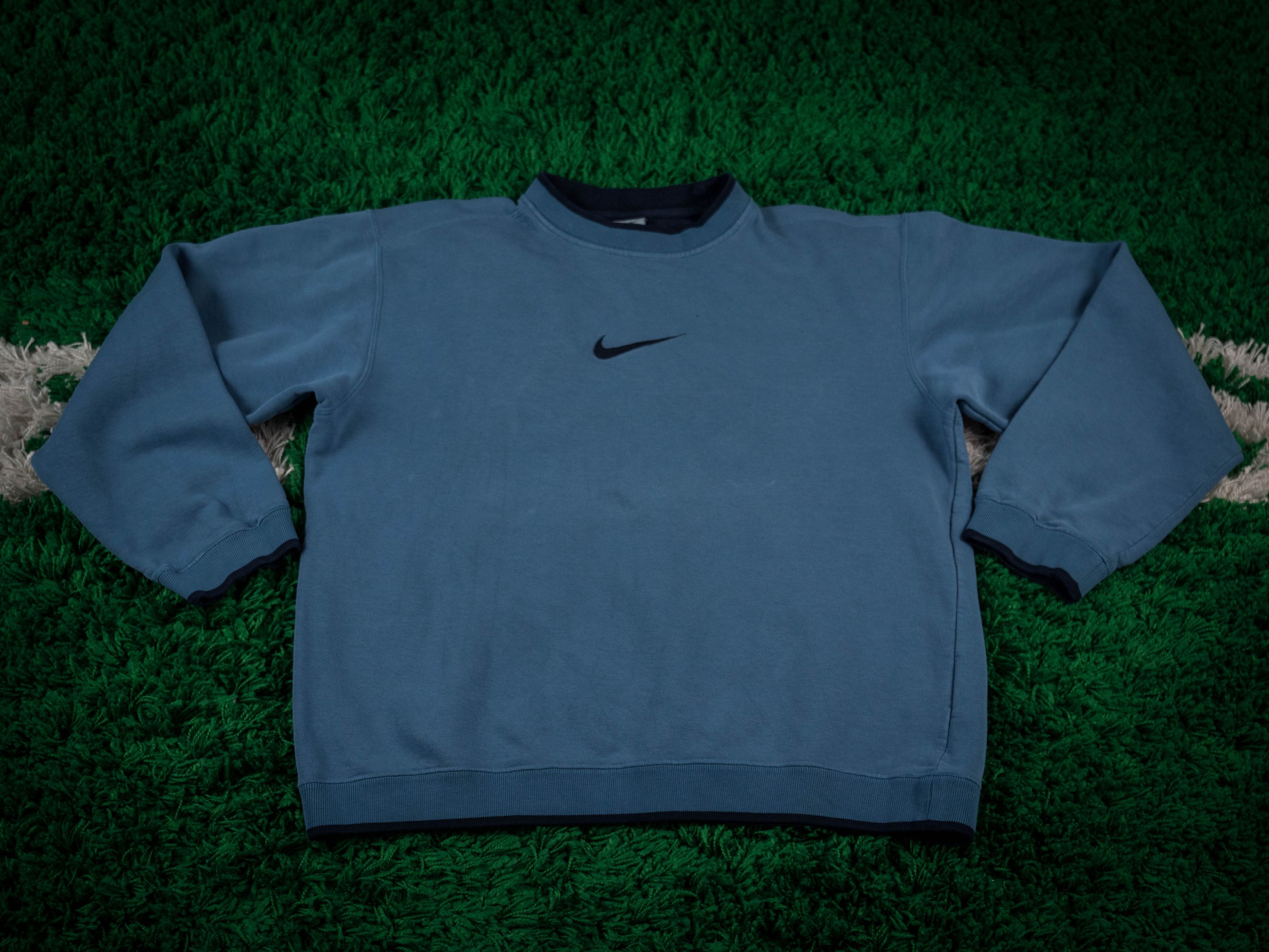 Nike × Vintage BOXY Center SWOSH NIKE 90's Crewneck Sweatshirt Baby Size US M / EU 48-50 / 2 - 1 Thumbnail