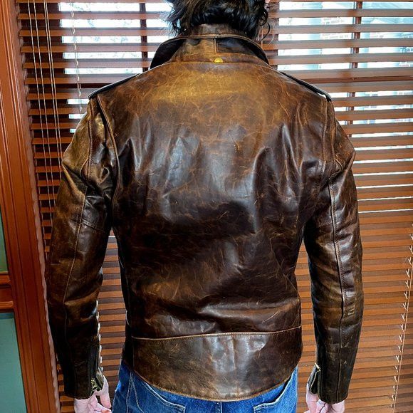 Schott Schott Perfecto 619 Hand Oiled Brown Cowhide Leather Jacket Size US M / EU 48-50 / 2 - 7 Thumbnail