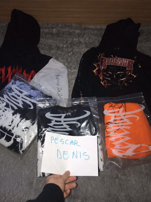 Revenge hoodie orange hot sale