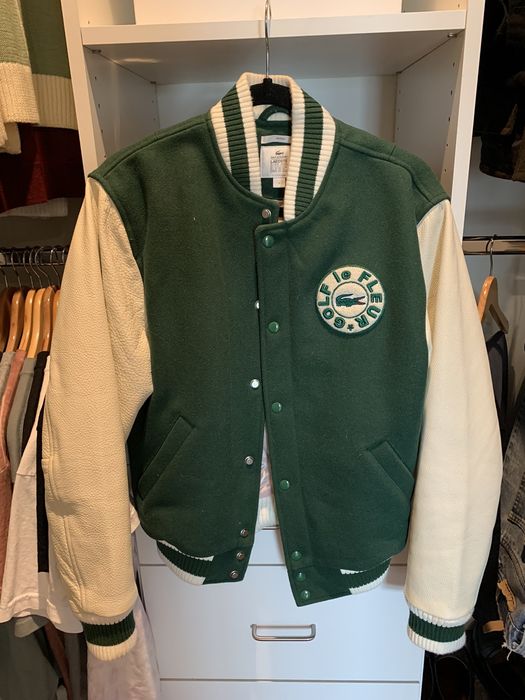 Golf le fleur lacoste teddy jacket green hot sale