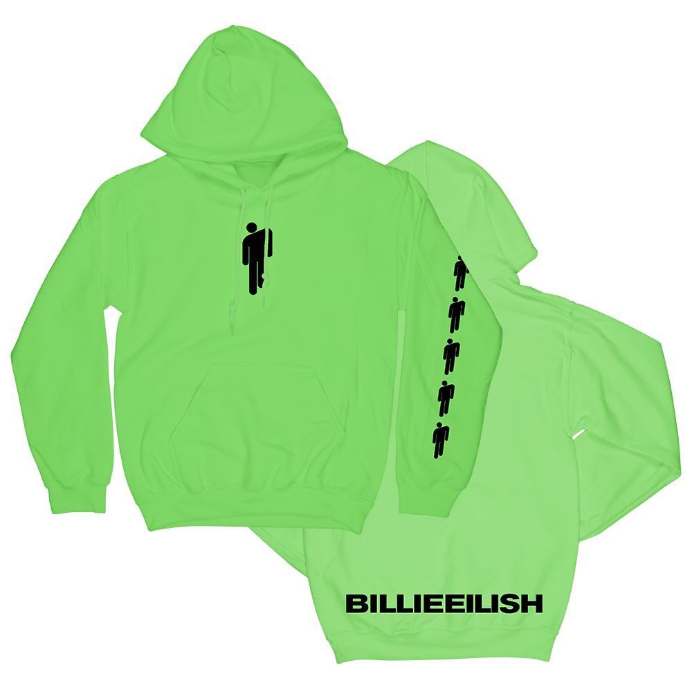 Neon billie eilish hoodie hotsell