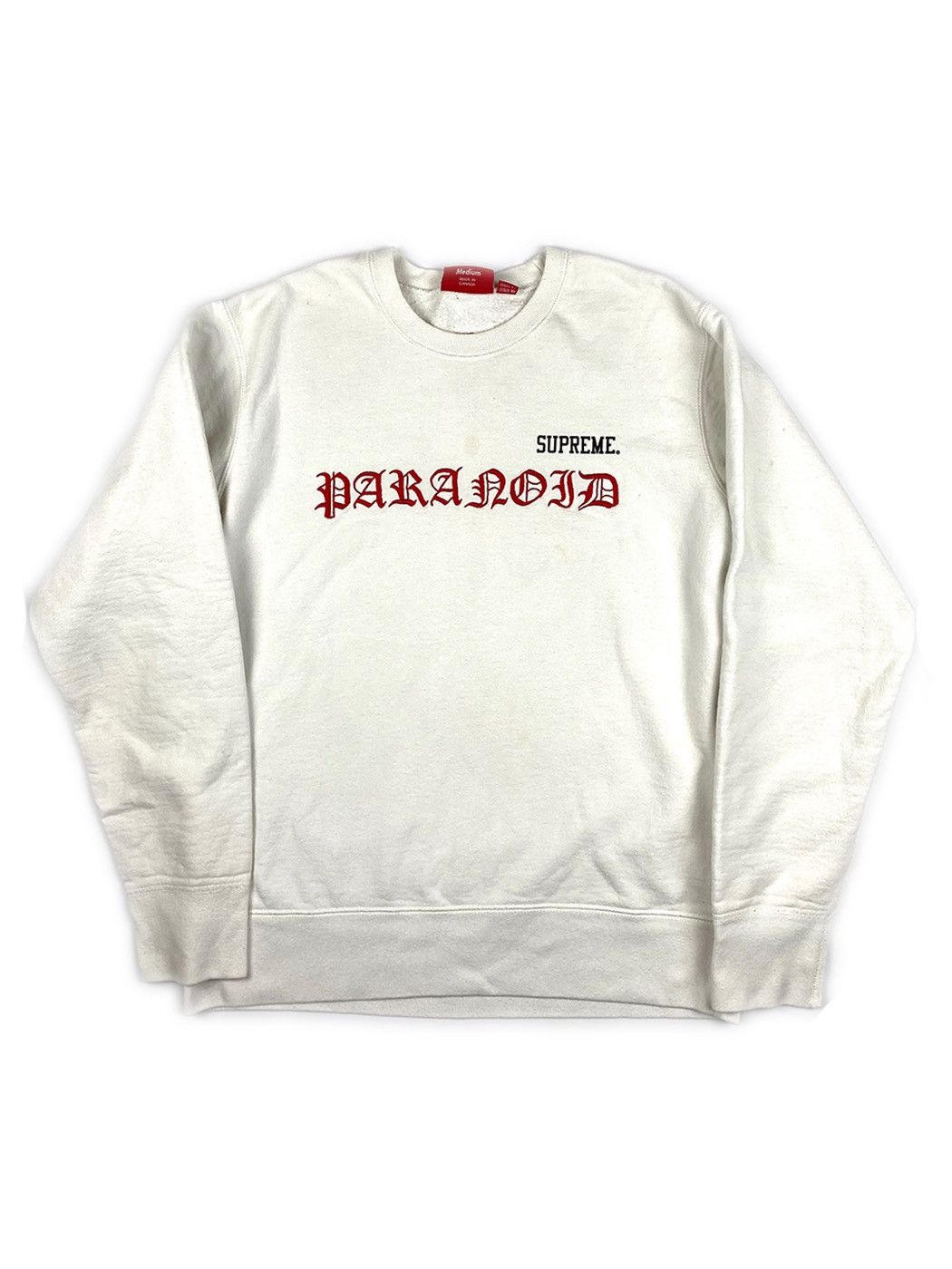 トップス SUPREME Black Sabbath Paranoid Crewneck SS16 Supreme x Black Sabbath Paranoid Crewneck size L