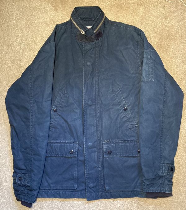 Supreme 2015 Supreme Flight Jacket Navy Blue Medium Military Heavy ...