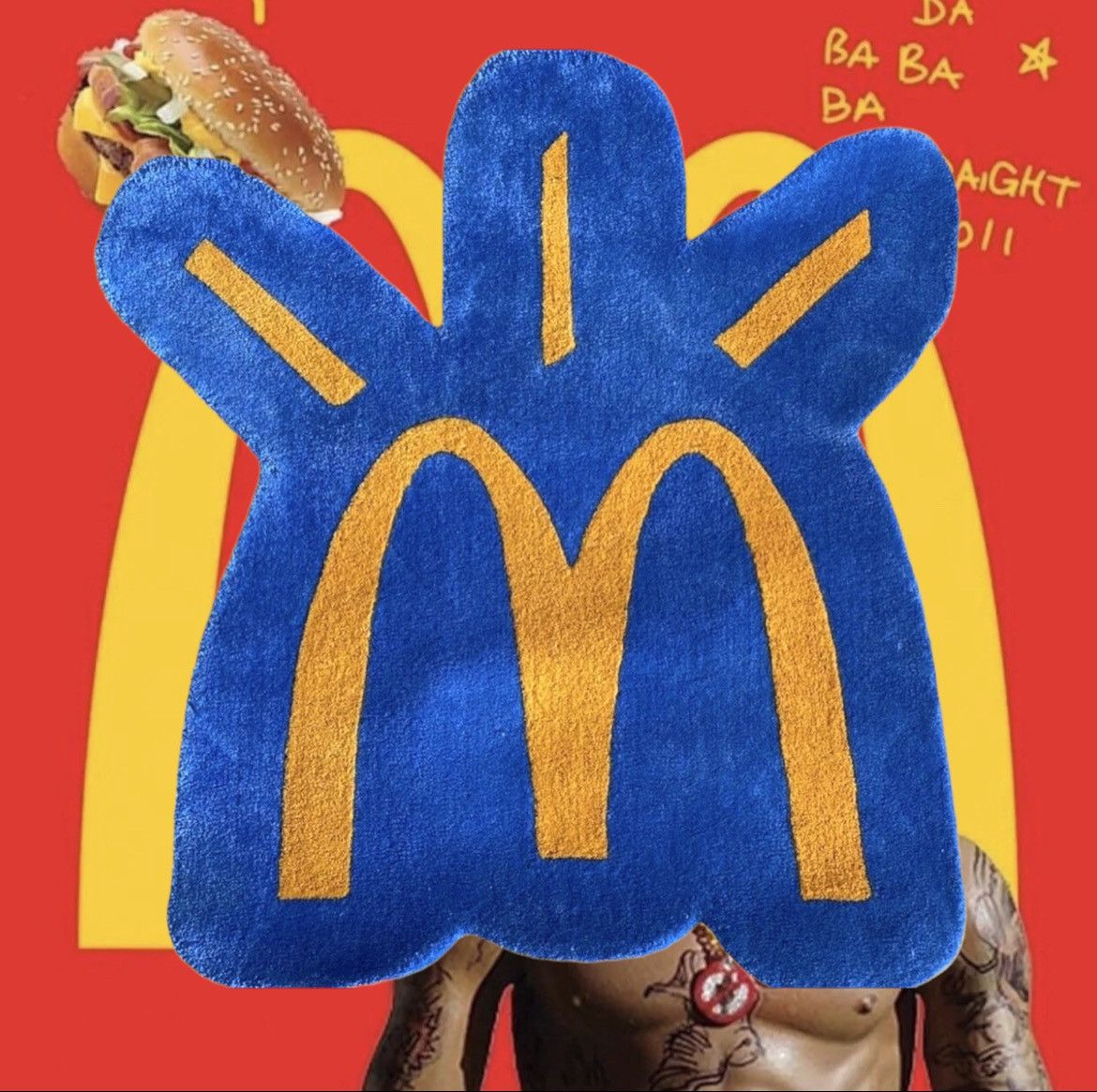 Travis Scott Travis Scott x McDonald's CJ Menu Rug | Grailed