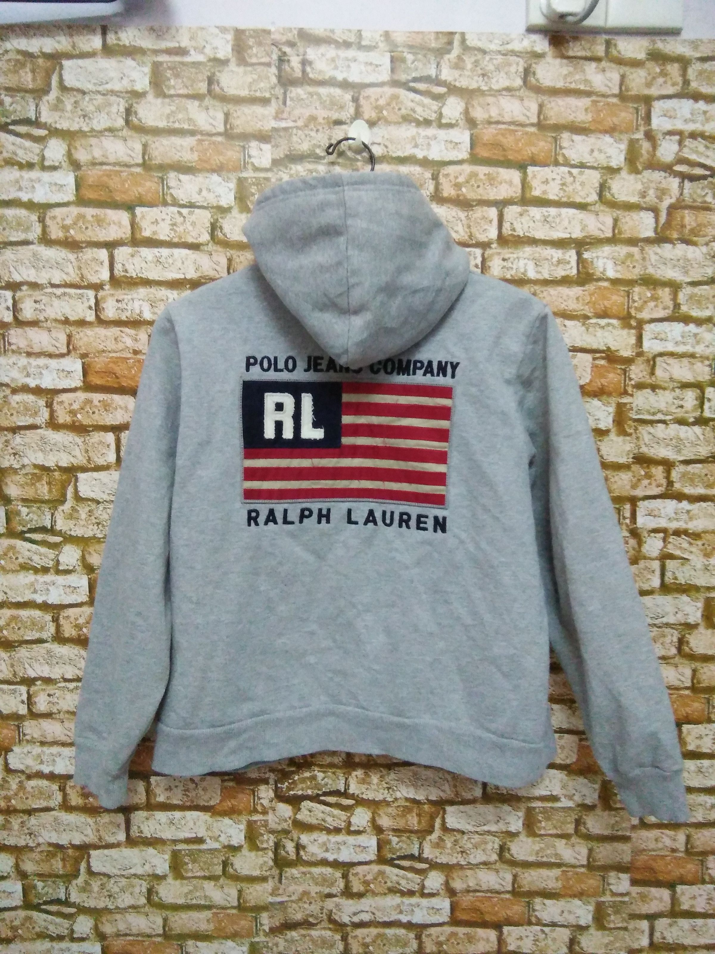 Polo Ralph Lauren POLO RALPH LAUREN big logo AMERICAN FLAG sweatshirt (A115) Size US S / EU 44-46 / 1 - 1 Thumbnail