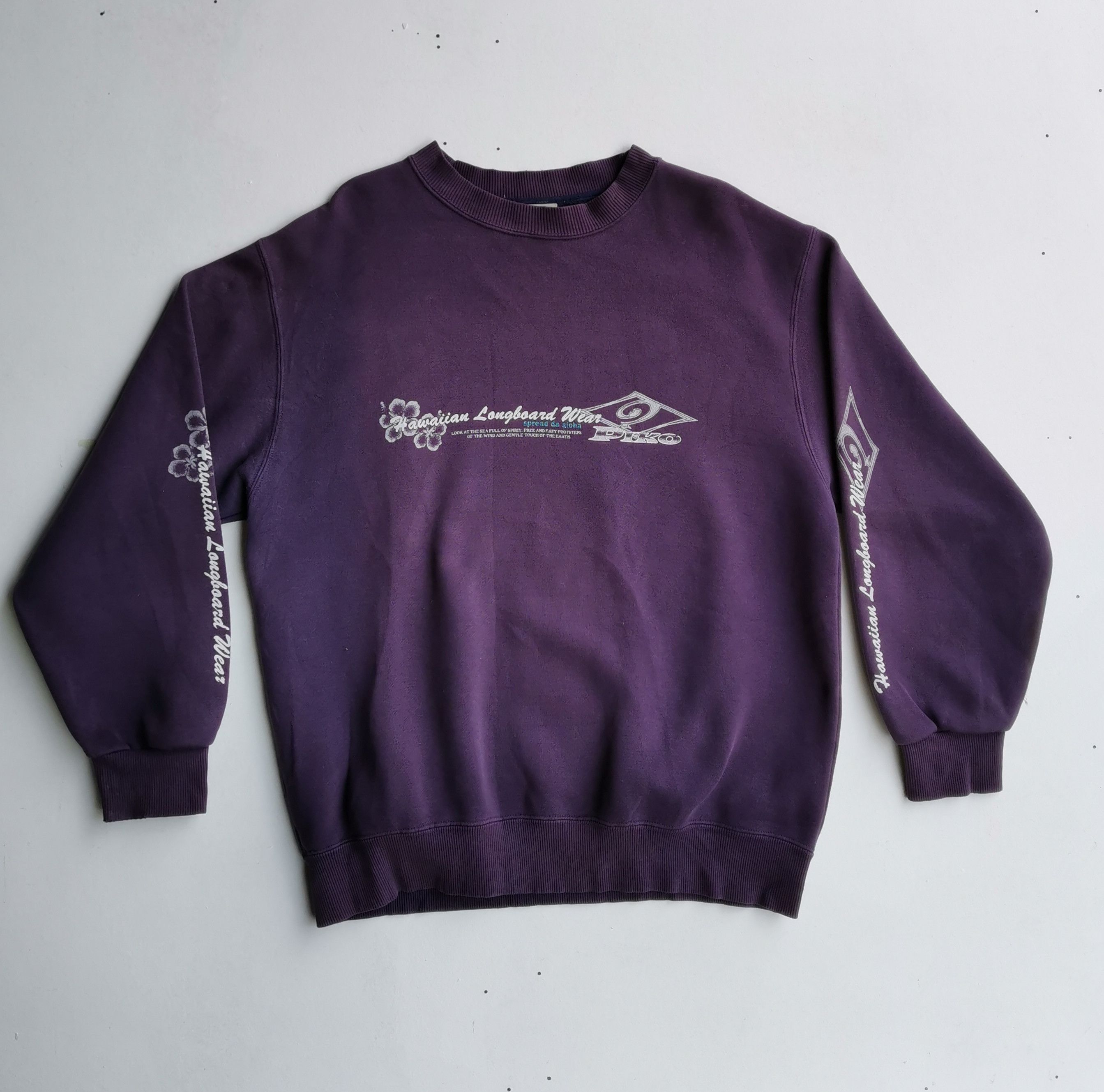 Japanese Brand Piko Hawaiian Longboard Wear Big Logo Sweatshirt Size US L / EU 52-54 / 3 - 1 Thumbnail