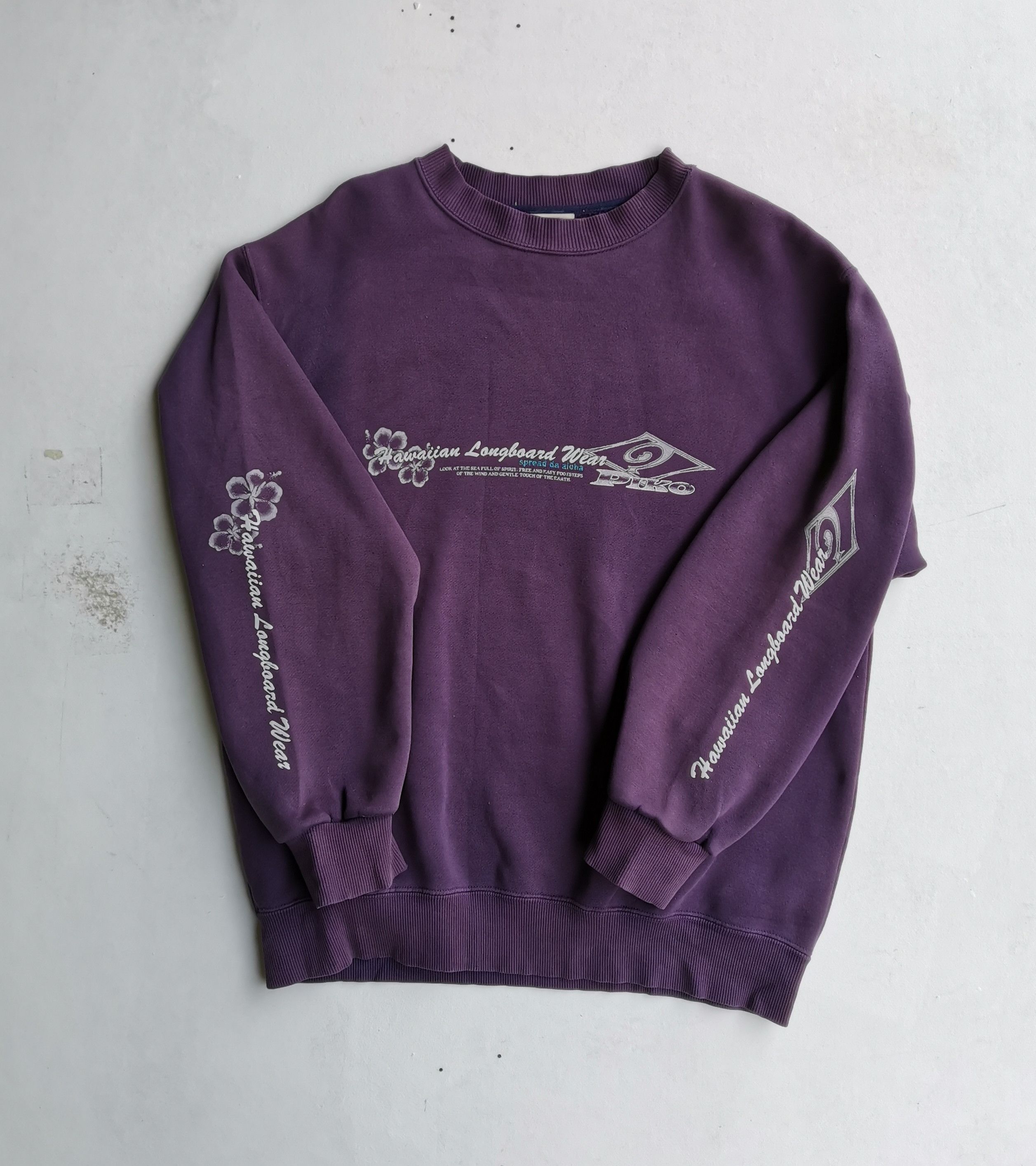 Japanese Brand Piko Hawaiian Longboard Wear Big Logo Sweatshirt Size US L / EU 52-54 / 3 - 4 Thumbnail