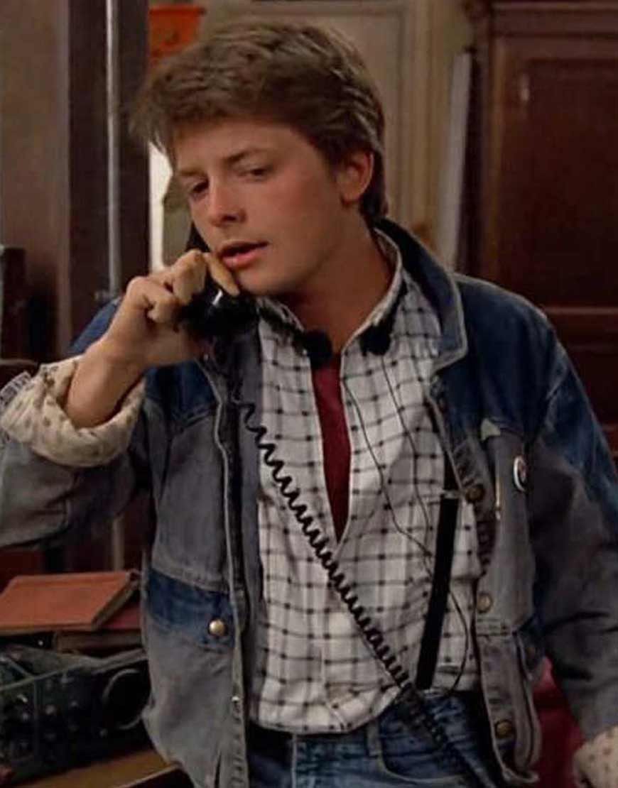 Marty mcfly guess denim jacket store