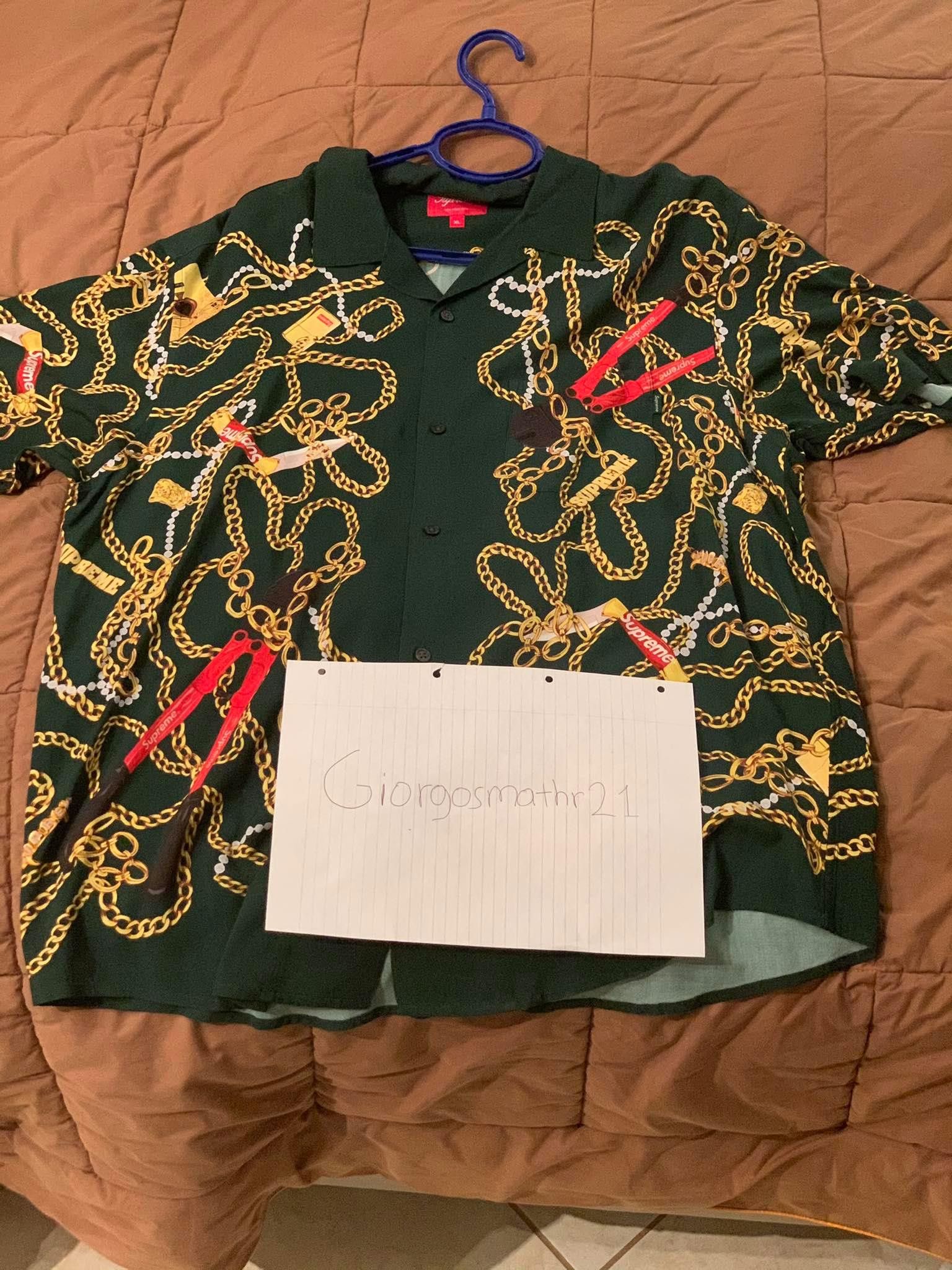 Supreme Supreme Chains Rayon SS Dark Green | Grailed