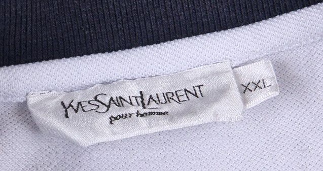Vintage YSL Vintage Yves Saint Laurent Polo Big Logo XXL Size US XXL / EU 58 / 5 - 3 Thumbnail