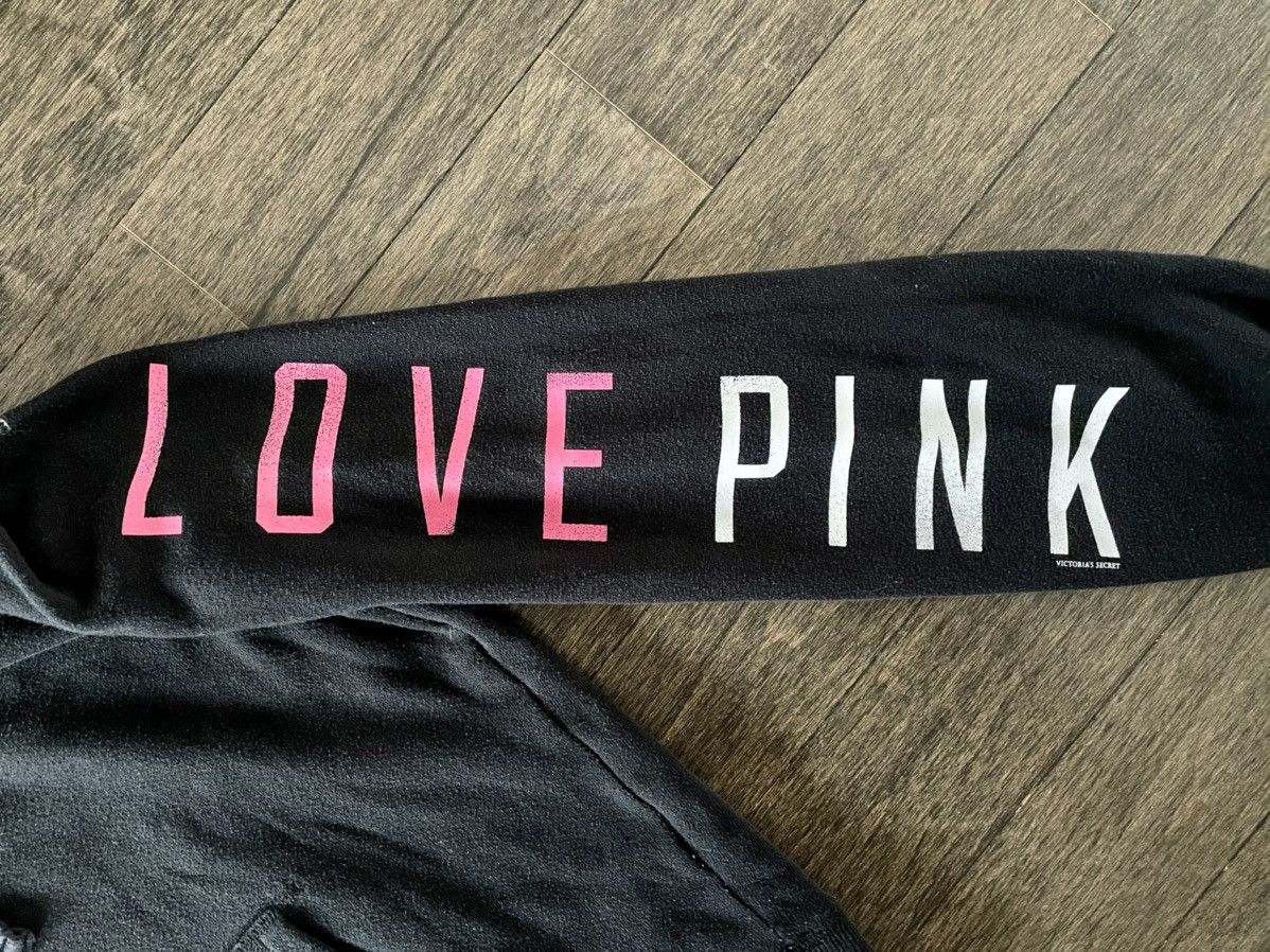 Pink Victoria Secret Pink Hoodie Black (Women’s) Size M / US 6-8 / IT 42-44 - 5 Thumbnail