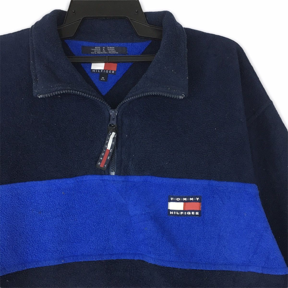 Tommy Hilfiger × Vintage Rare Design Fleece Tommy small Logo Size US M / EU 48-50 / 2 - 2 Thumbnail