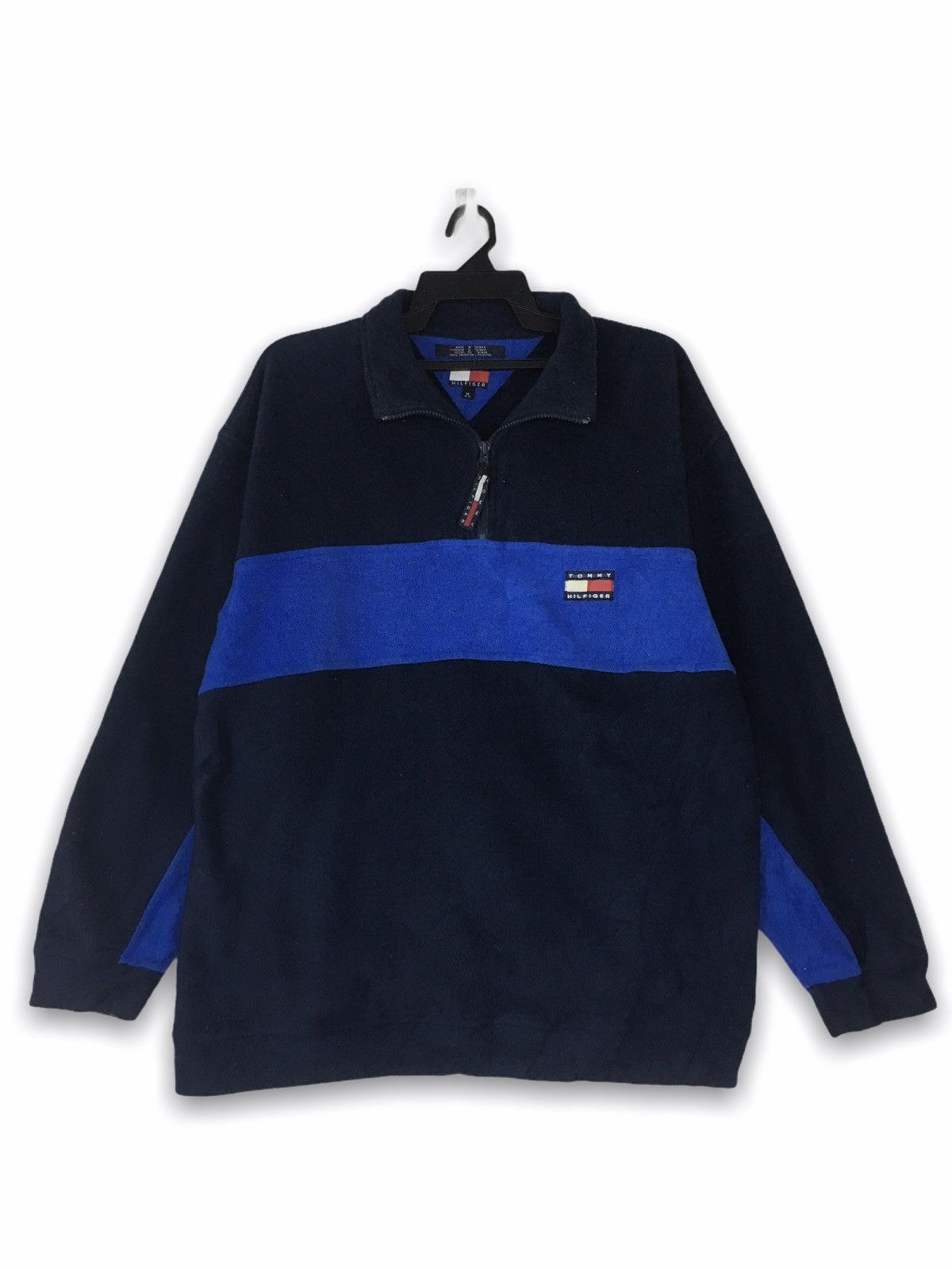 Tommy Hilfiger × Vintage Rare Design Fleece Tommy small Logo Size US M / EU 48-50 / 2 - 1 Thumbnail