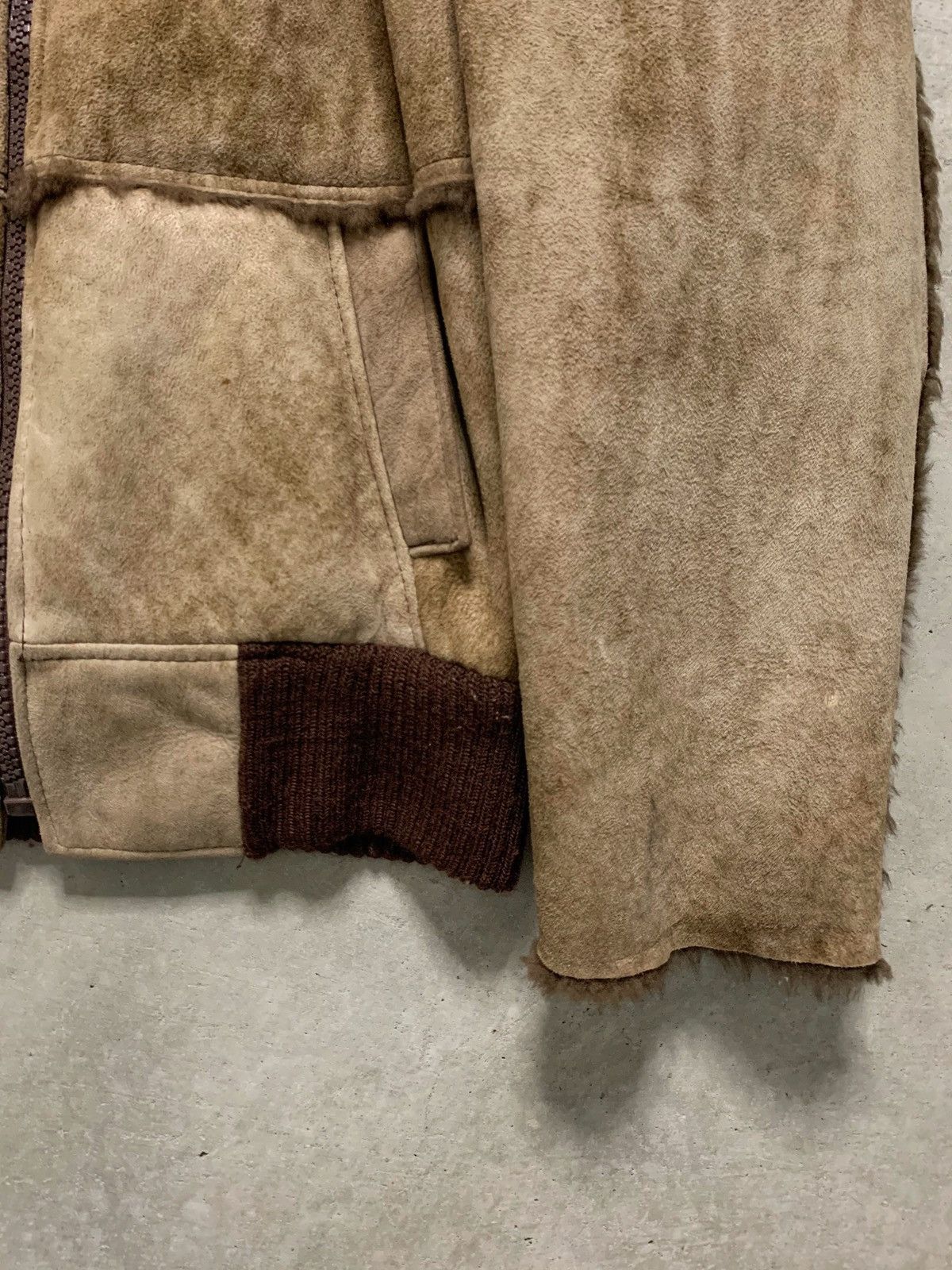 Vintage Vintage Shearling Leather Jacket Gino Sheepskin 1970s 70s Size US M / EU 48-50 / 2 - 2 Thumbnail