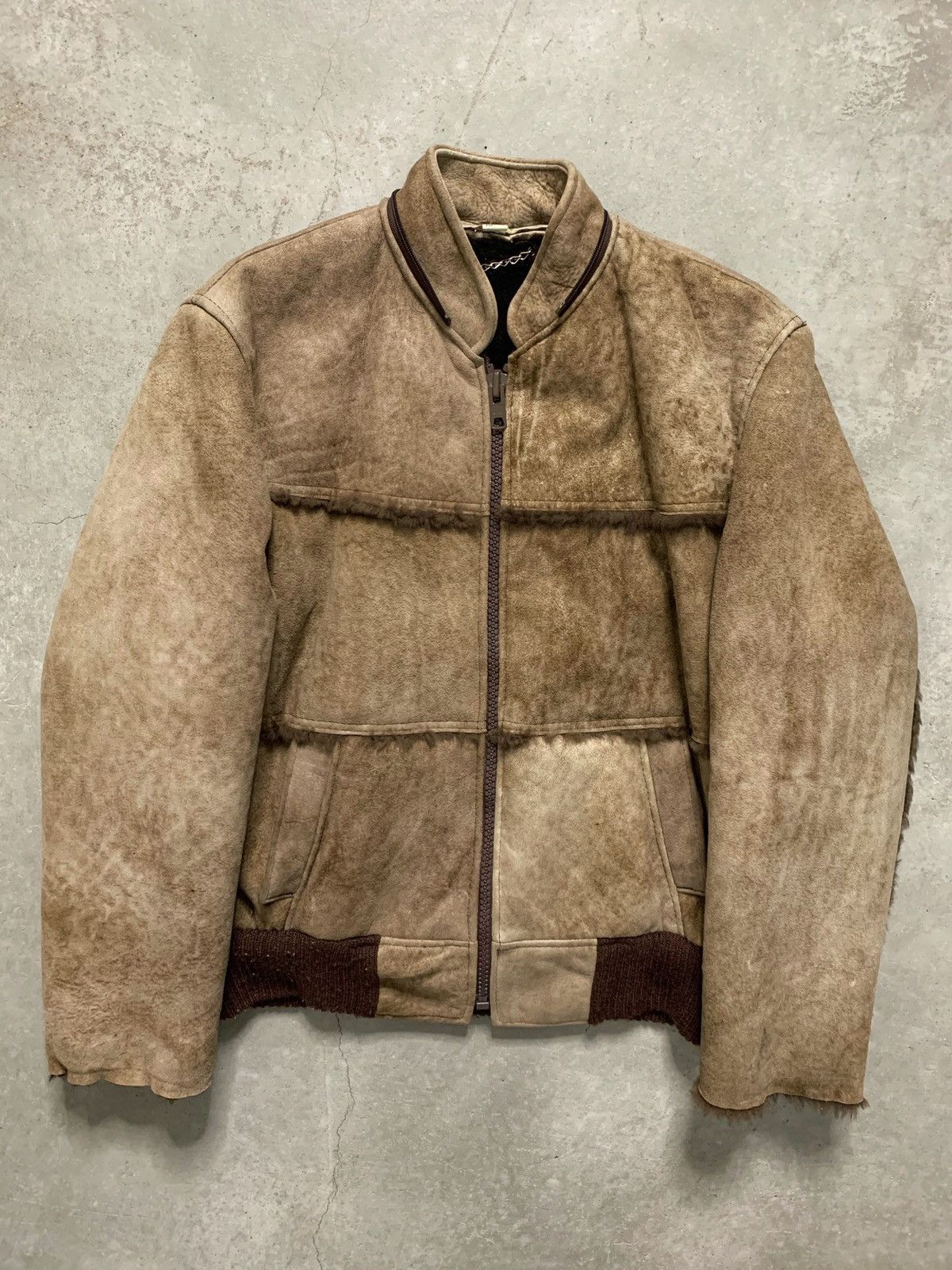 Vintage Shearling Leather Jacket Gino Sheepskin 1970s 70s