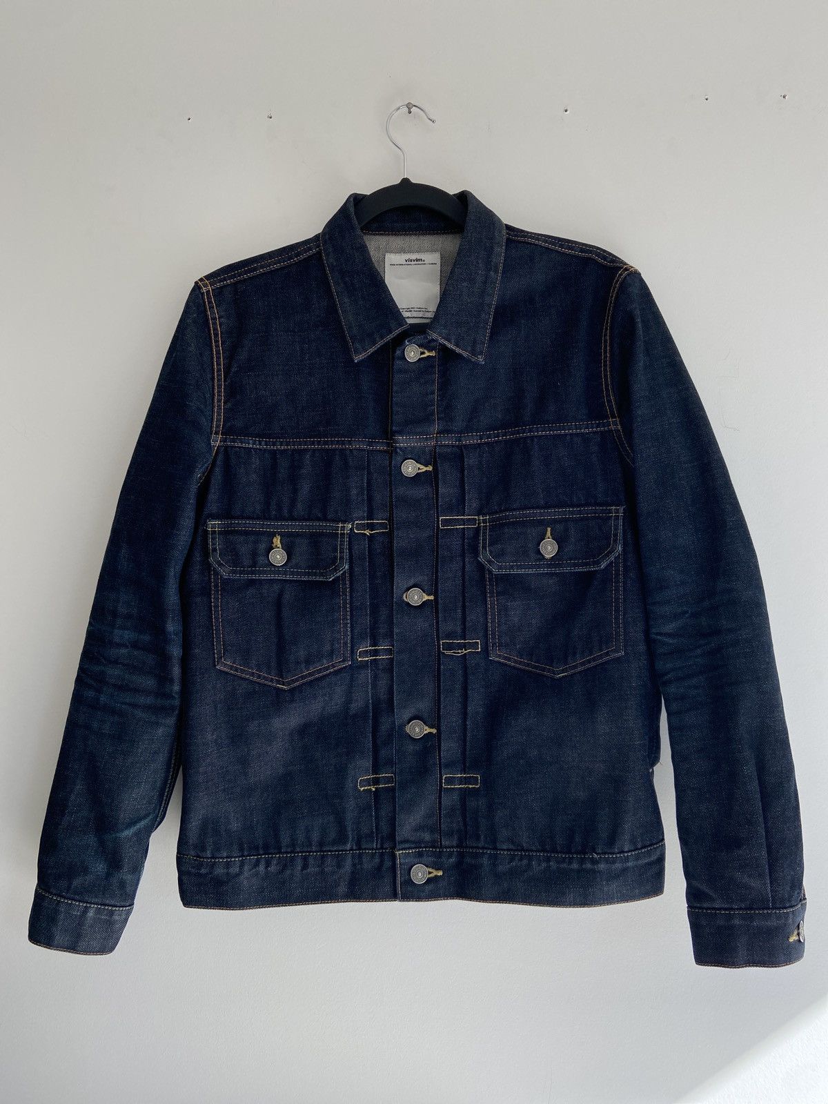 Visvim Social Sculpture 101 Denim Jkt Dry Damaged-1000 | Grailed