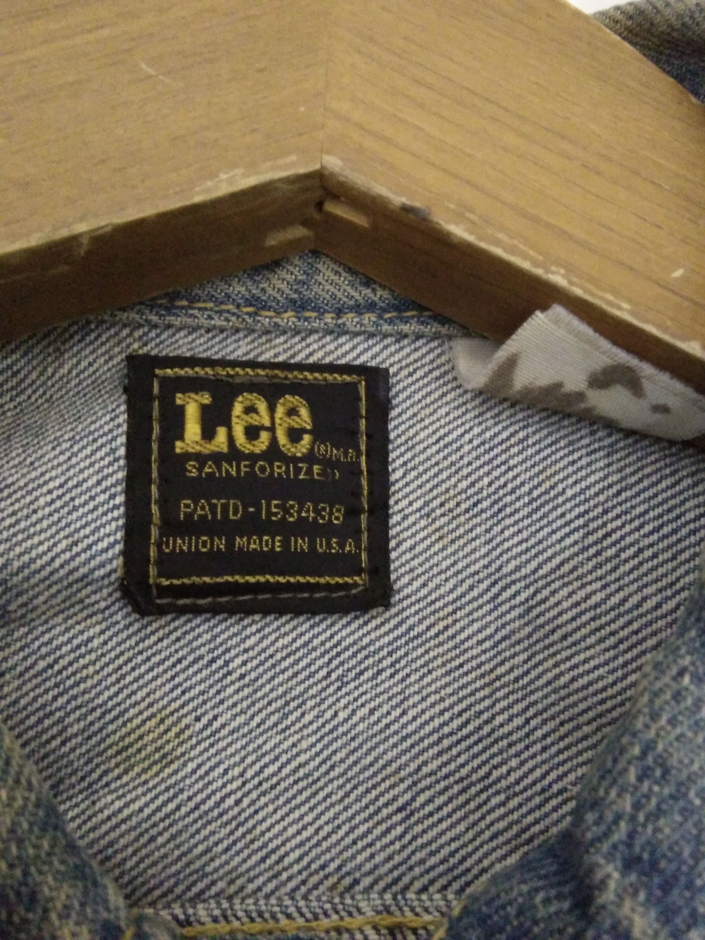 Lee LEE RIDERS Union Made Sanforized Denim jacket USA (A153) Size US S / EU 44-46 / 1 - 3 Thumbnail