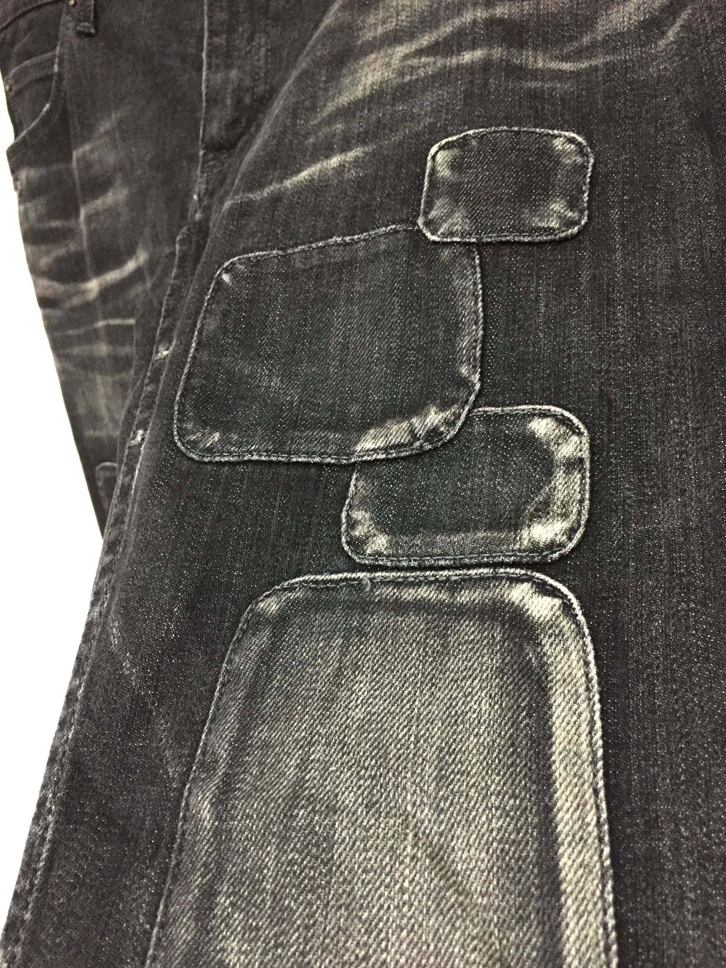 5351 POUR LES HOMMES Magine Japan Patchwork distressed denim RIRI zipper Size US 34 / EU 50 - 6 Thumbnail
