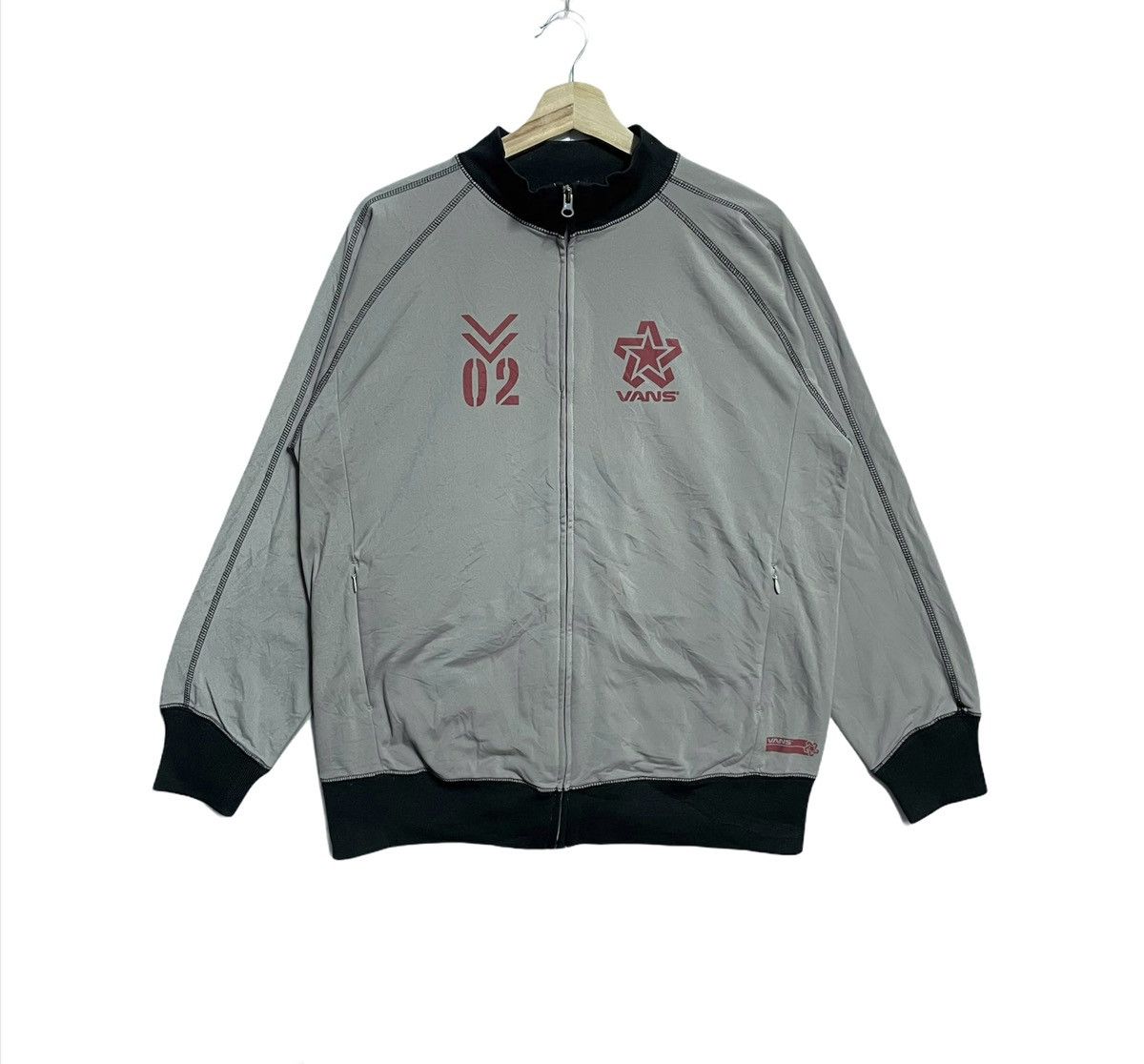 Vans × Vintage Vintage Vans Jacket 90s Skateboarding Zipper Sweater Size US L / EU 52-54 / 3 - 1 Thumbnail