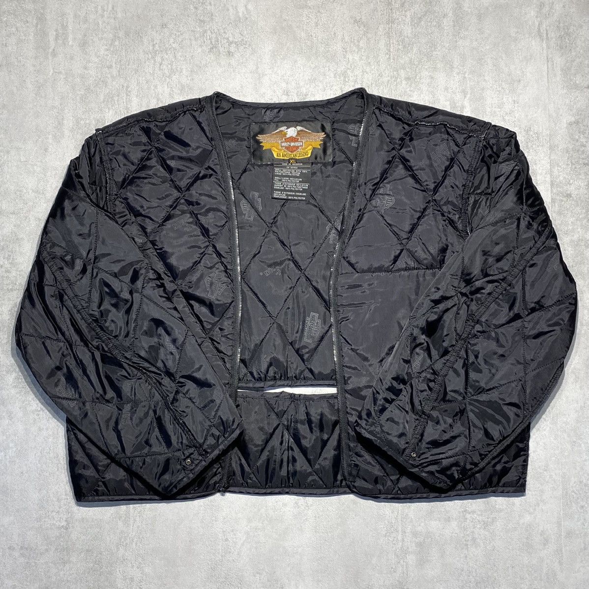 Vintage Harley Davidson Bomber Liner Jacket | Grailed