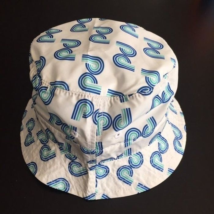 Pink Dolphin NEW PINK DOLPHIN WHIRLPOOL WHITE BUCKET HAT | Grailed