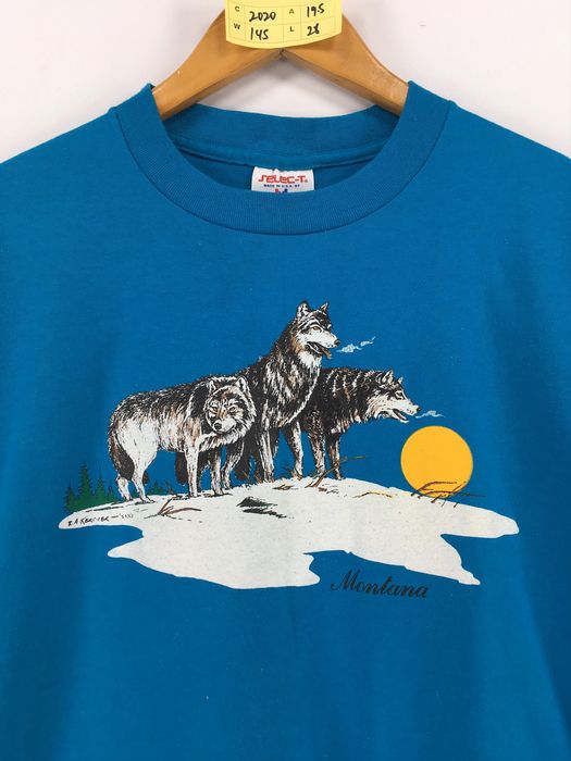 Vintage Vintage 90's Montana USA Roundneck Tshirt Size L | Grailed