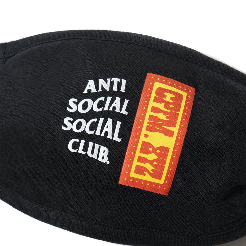 Anti Social Social Club × Cactus Plant Flea Market DS fw20 red box CPFM x ASSC white logo black facemask cover Size ONE SIZE - 3 Thumbnail