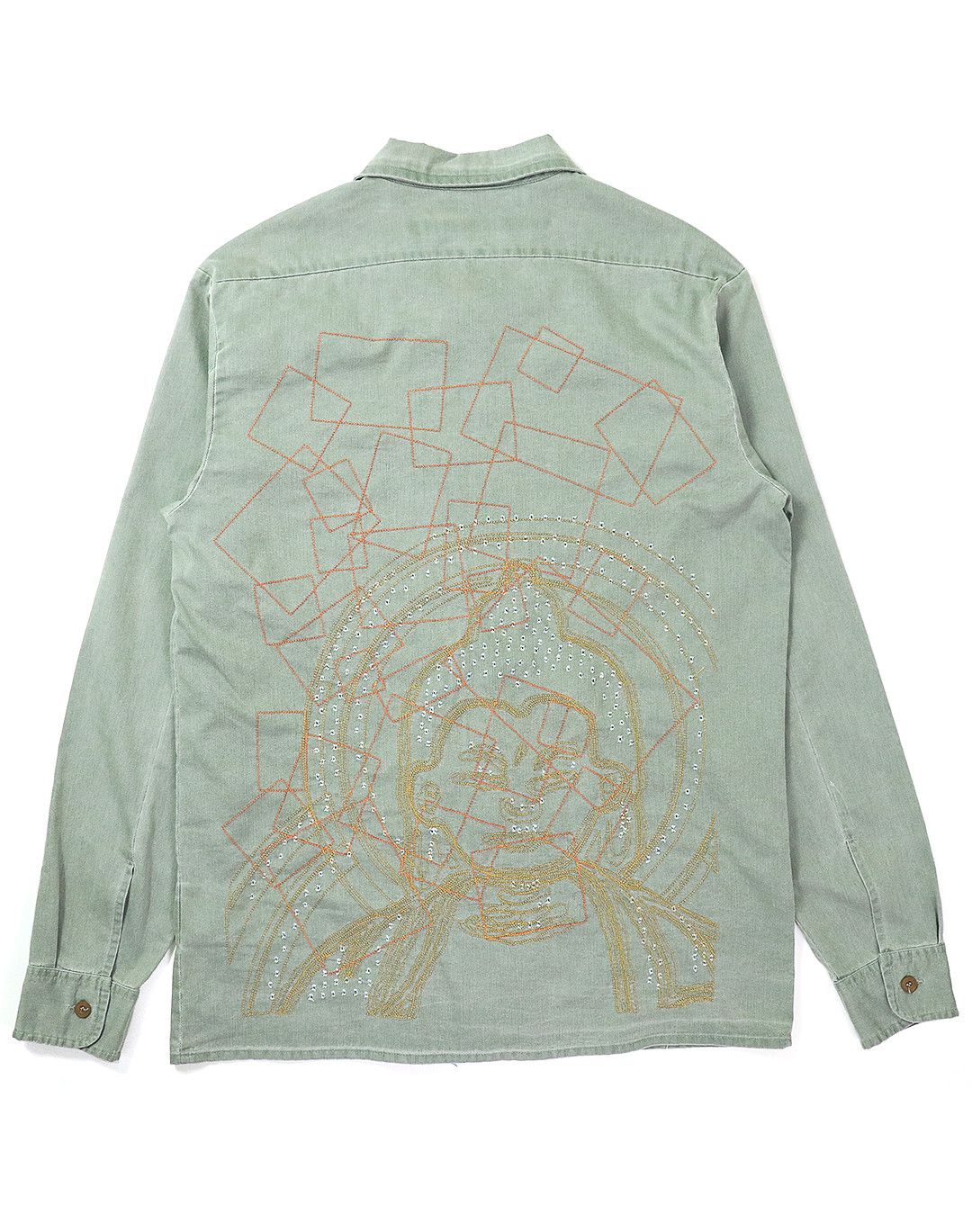 Griffin "Buddha" Embroidered Shirt Jacket Griffin Size US L / EU 52-54 / 3 - 1 Thumbnail
