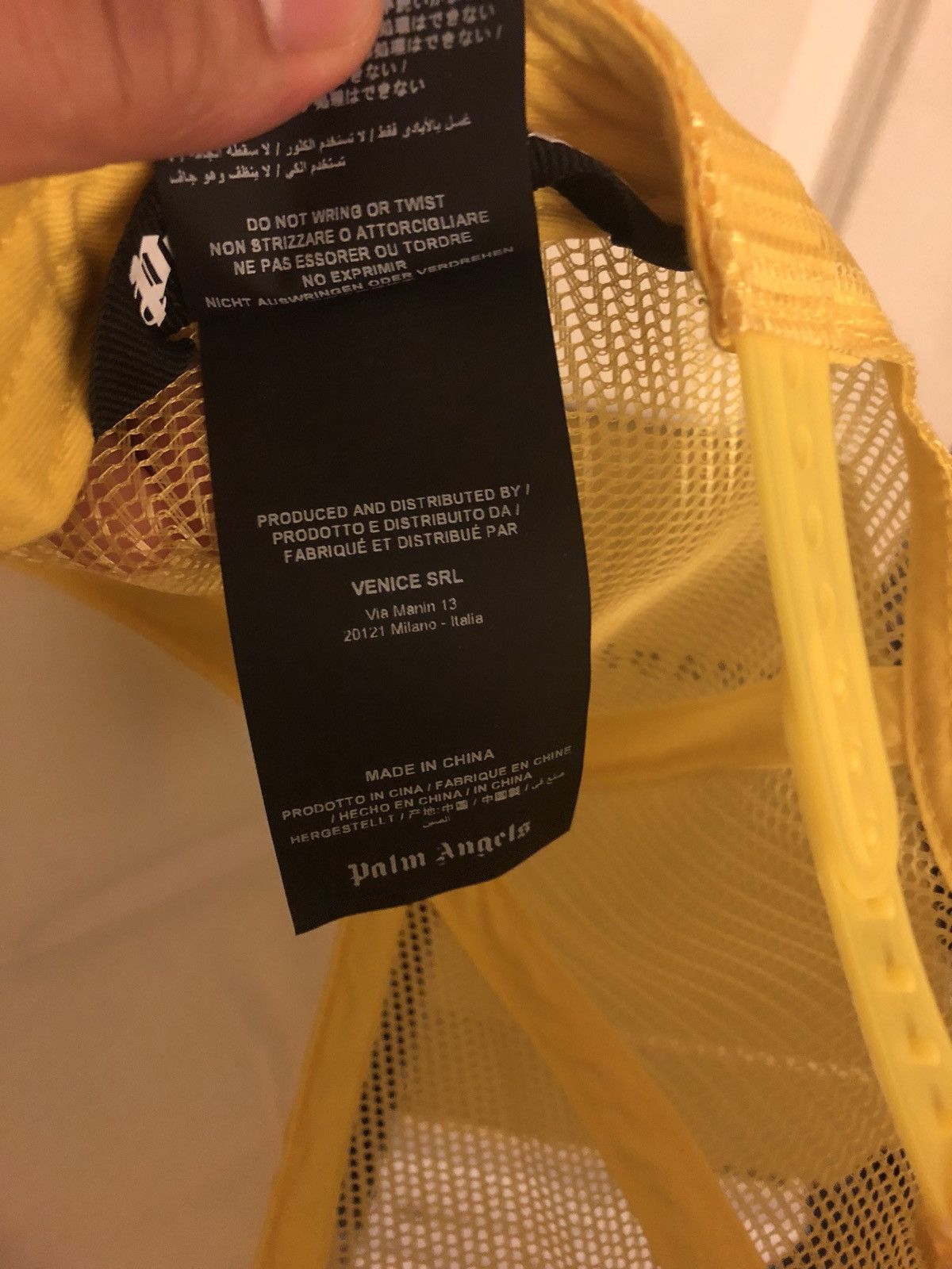Palm Angels Palm Angels Yellow Gothic Logo Cap Size ONE SIZE - 4 Thumbnail