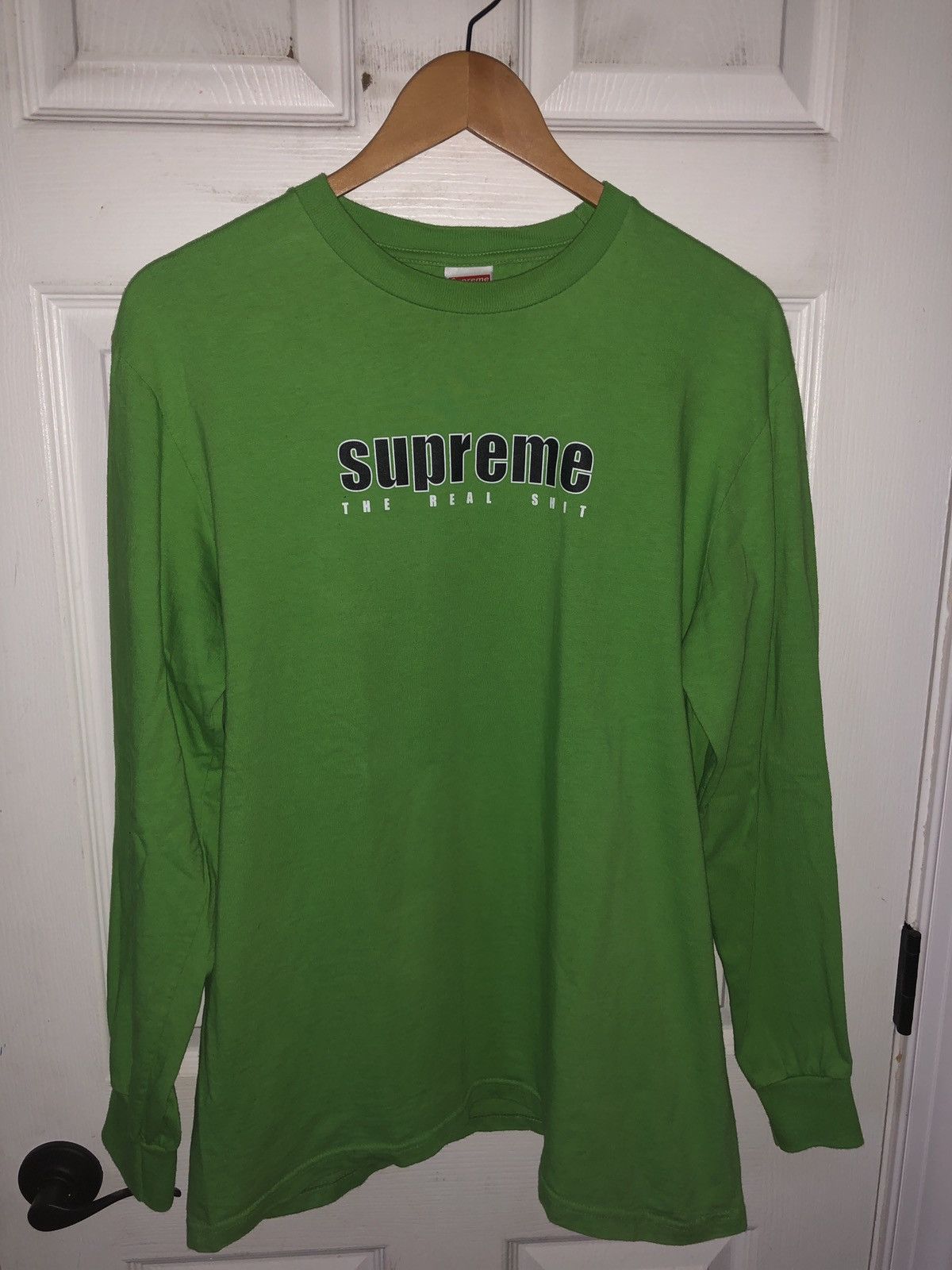 Buy Supreme The Real Shit Long-Sleeve Tee 'Green' - SS19T18 GREEN