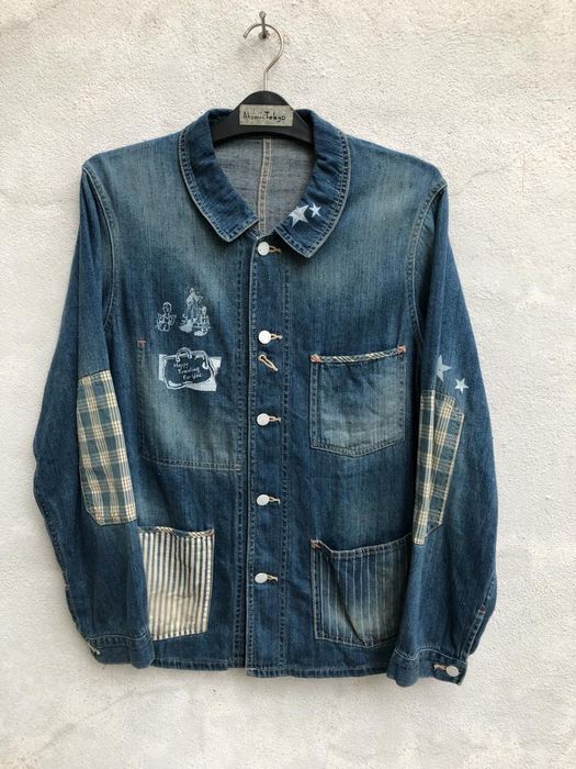 Porter Classic Porter Classic Japan Patchwork Denim Chore Jacket 