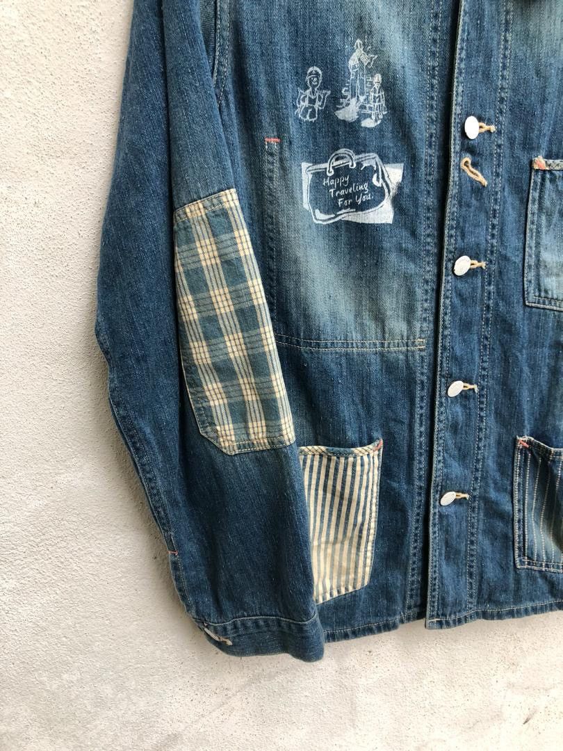 Porter Classic Porter Classic Japan Patchwork Denim Chore