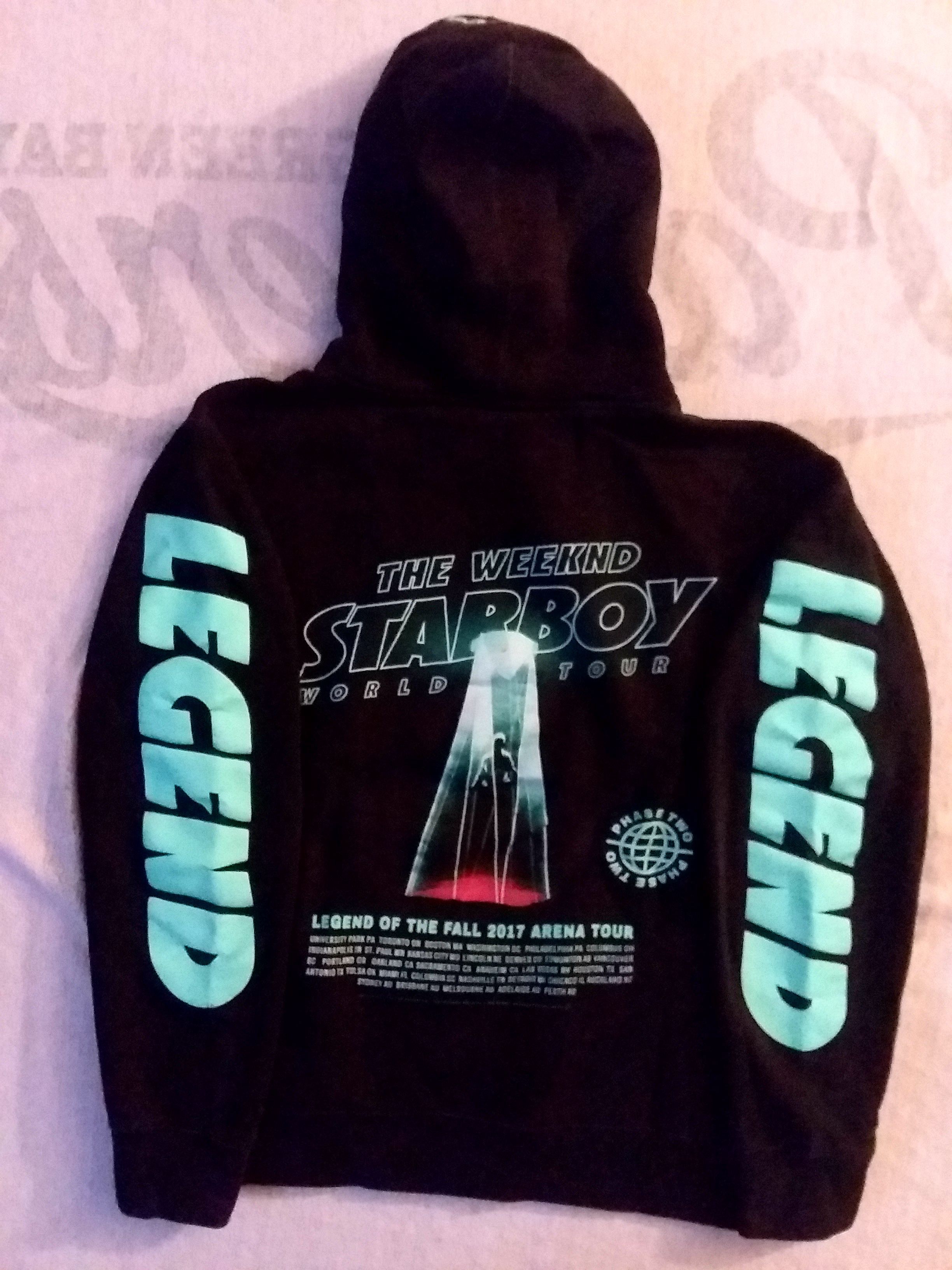 The Weeknd x Futura XO Legend of the Fall Starboy Tour buy Merch Hoodie in Black XL