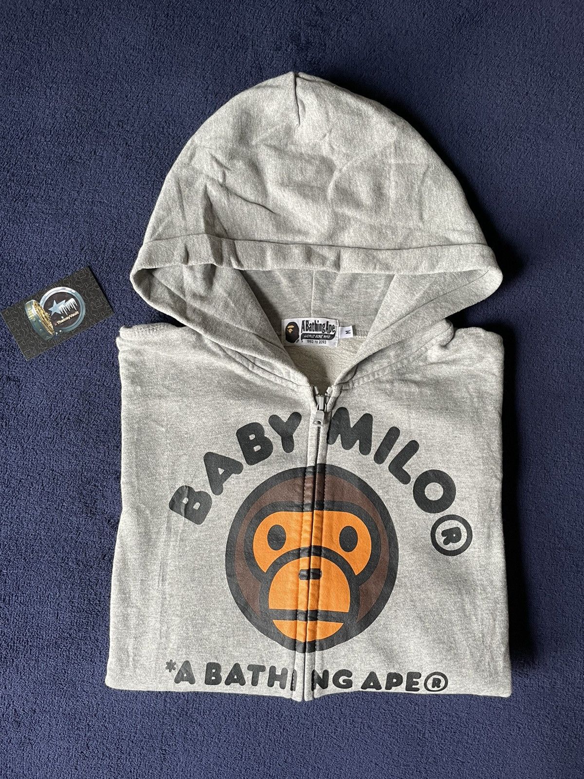 Bape Bape Baby Milo Logo ZIP Up Hoodie (DOUBLE SIDED) | Grailed