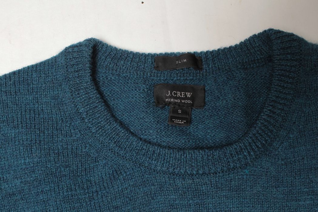 J.Crew Rustic Merino Elbow-patch Sweater in Blue for Men