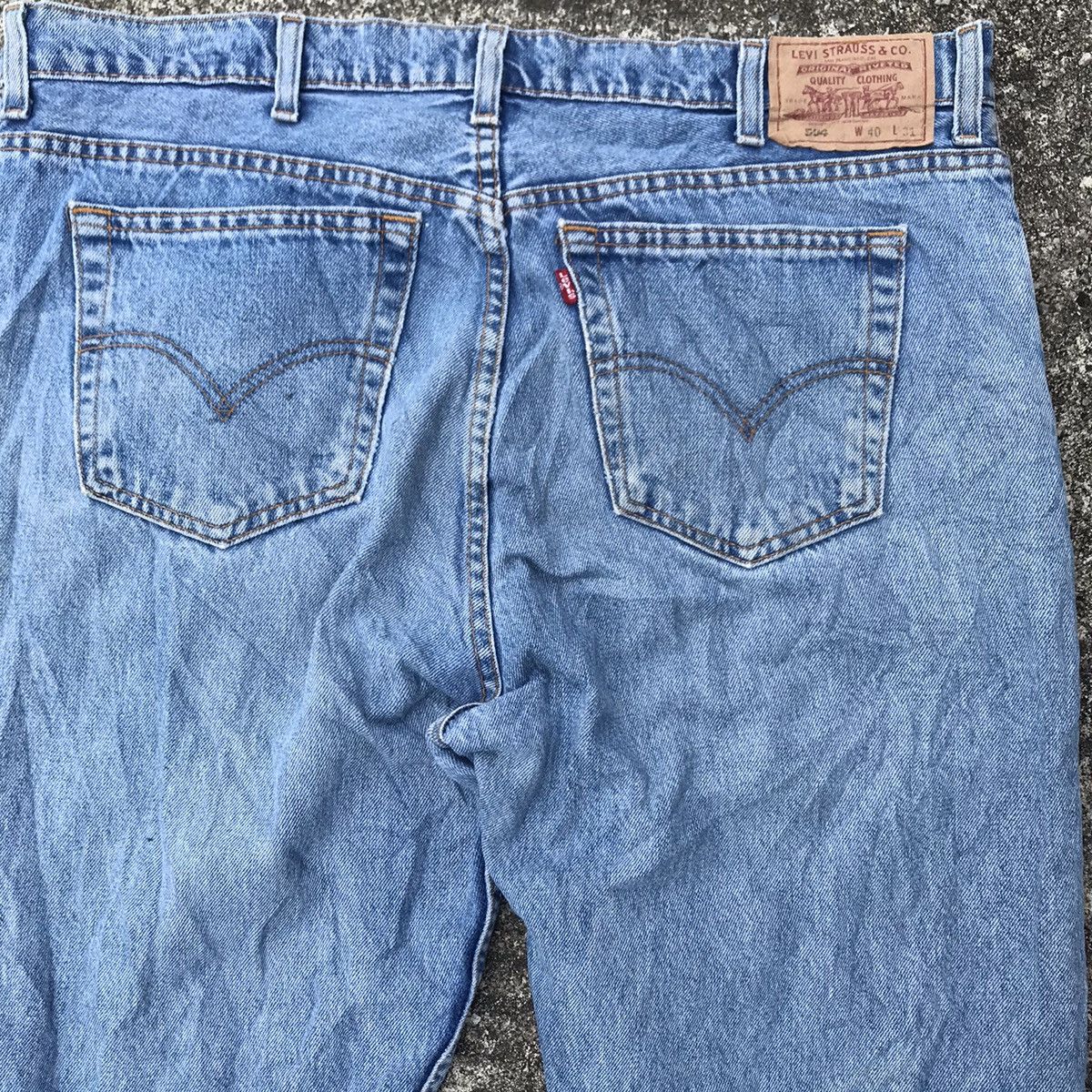 Levi's Vintage Levis 504 Skyblue Loose Jeans Size US 40 / EU 56 - 10 Thumbnail
