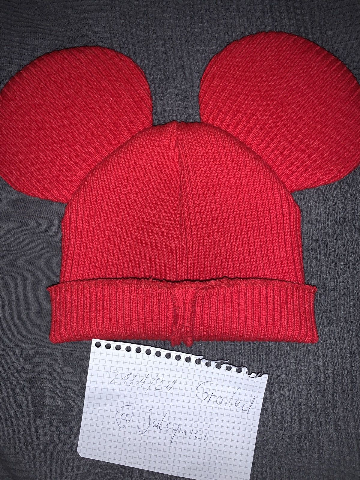 Comme des Garcons SHIRT Comme Des Garçons FW18 Red mouse beanie Size ONE SIZE - 5 Thumbnail