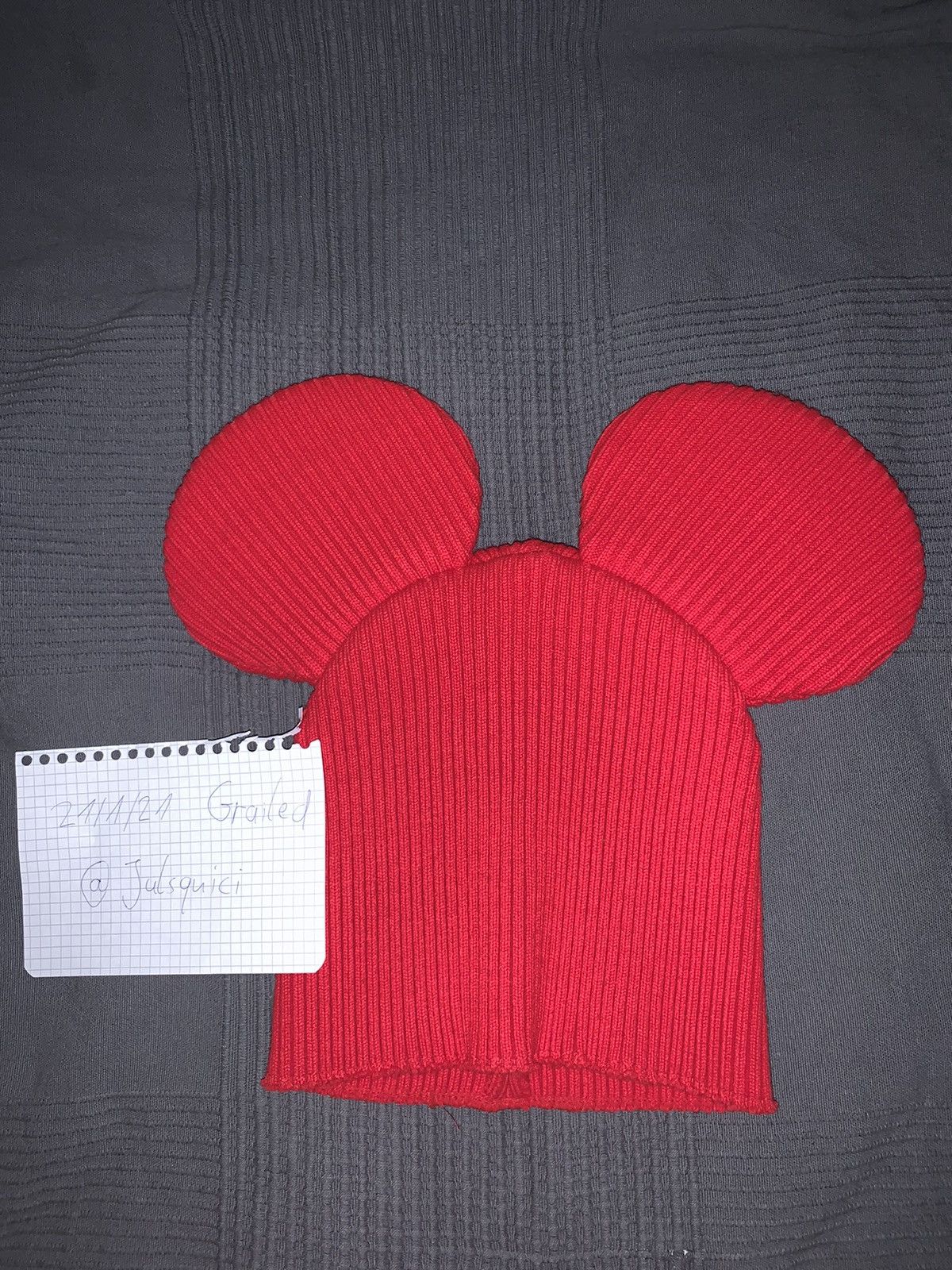 Comme des Garcons SHIRT Comme Des Garçons FW18 Red mouse beanie Size ONE SIZE - 1 Thumbnail
