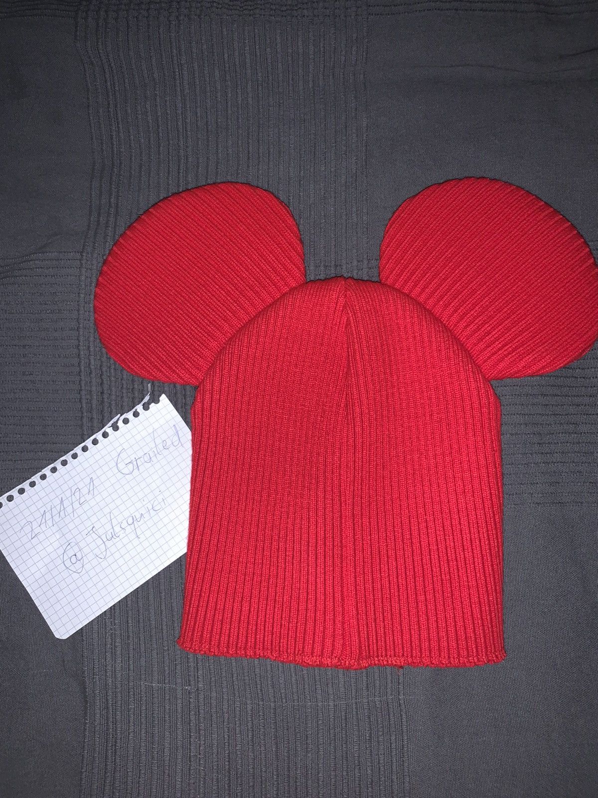 Comme des Garcons SHIRT Comme Des Garçons FW18 Red mouse beanie Size ONE SIZE - 2 Thumbnail