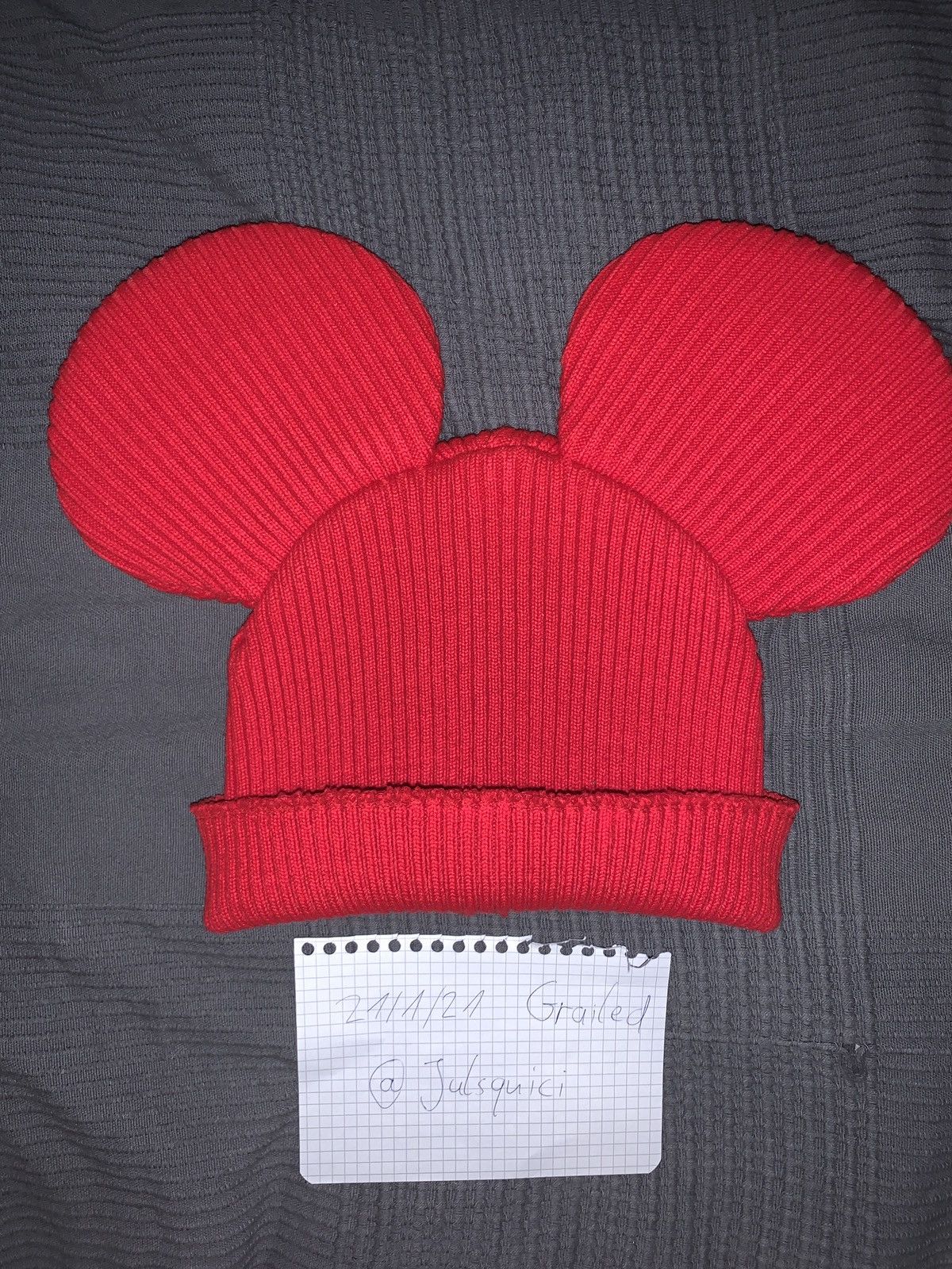 Comme des Garcons SHIRT Comme Des Garçons FW18 Red mouse beanie Size ONE SIZE - 4 Thumbnail