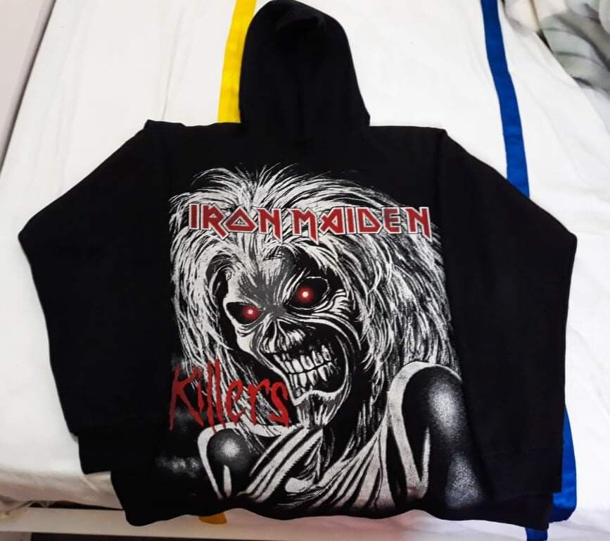 Iron Maiden Iron Maiden 1981 Vintage 80s Rock Band Hoodie 90s Size US L / EU 52-54 / 3 - 1 Preview