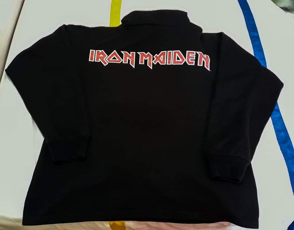 Iron Maiden Iron Maiden 1981 Vintage 80s Rock Band Hoodie 90s Size US L / EU 52-54 / 3 - 3 Thumbnail