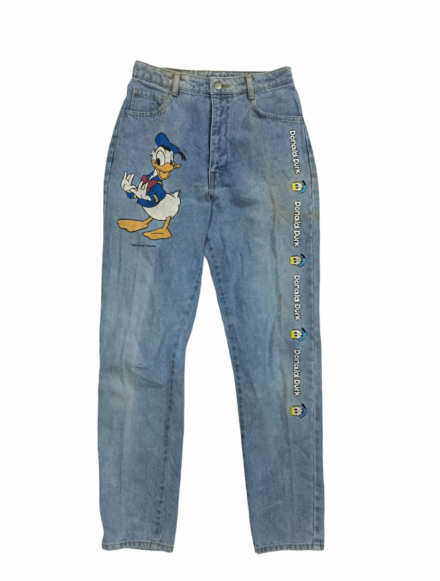 Cartoon Network × Vintage Vtg 90's Walt Disney Donald Duck wash pants Size 27" / US 4 / IT 40 - 1 Thumbnail