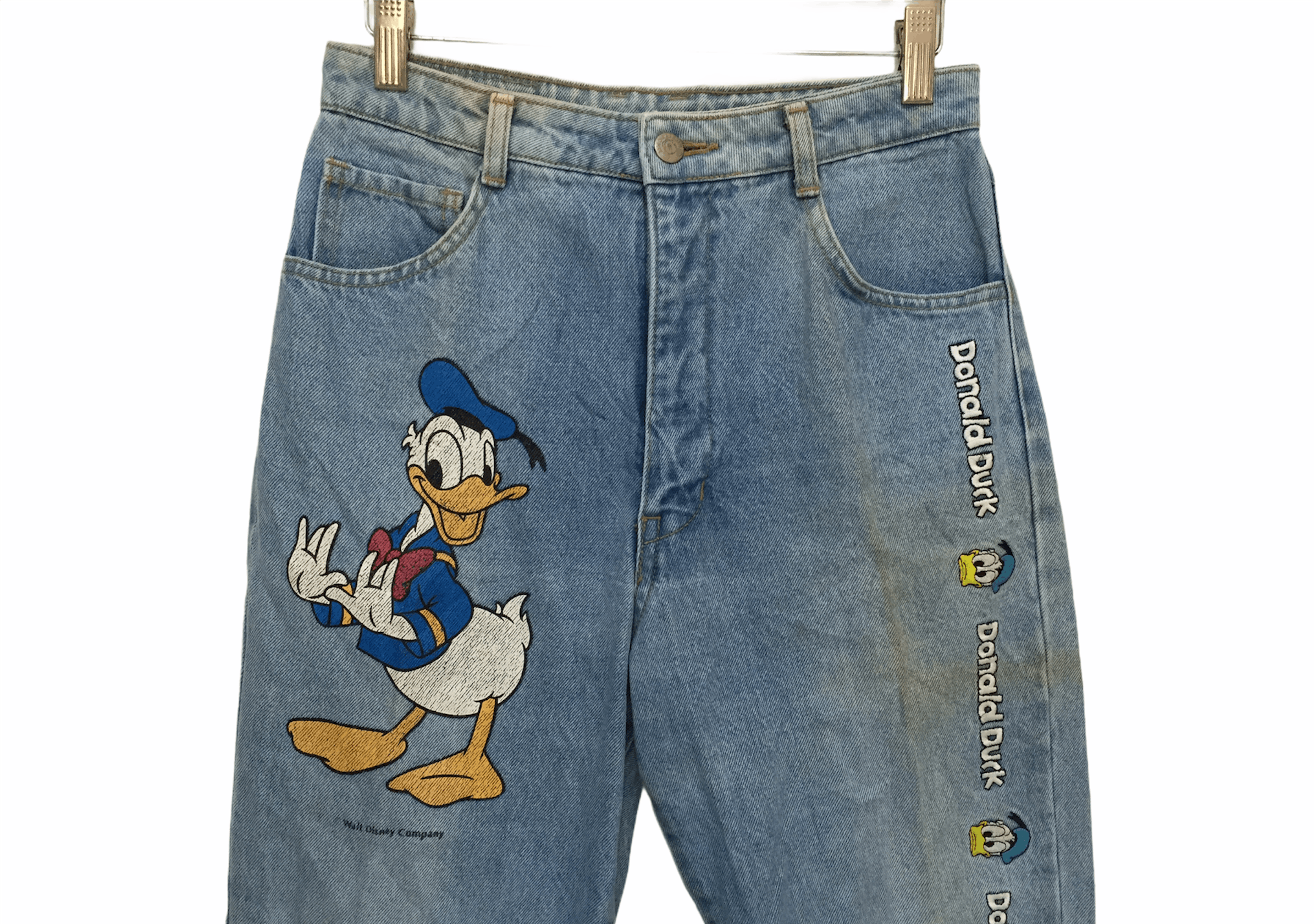 Cartoon Network × Vintage Vtg 90's Walt Disney Donald Duck wash pants Size 27" / US 4 / IT 40 - 3 Thumbnail