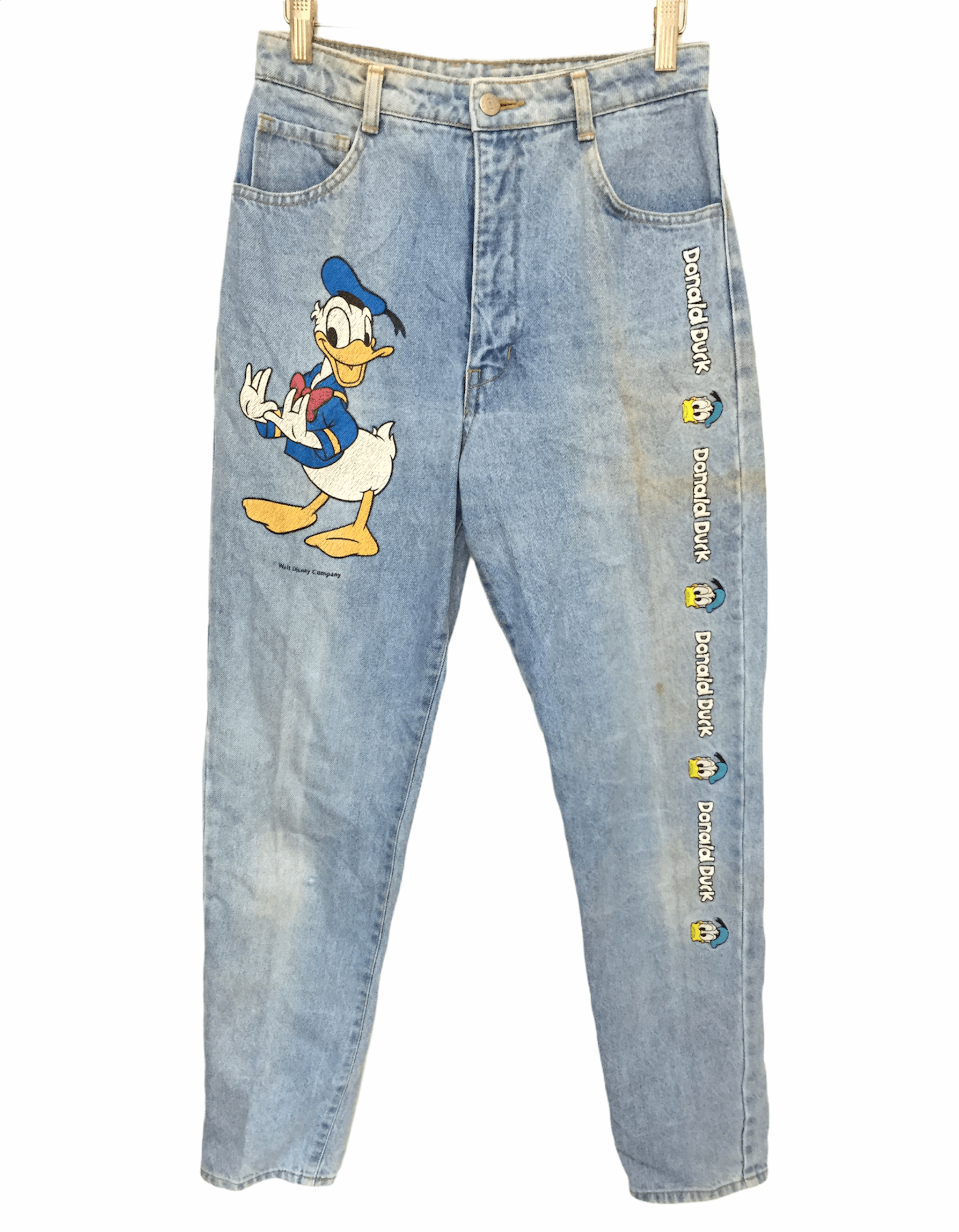 Cartoon Network × Vintage Vtg 90's Walt Disney Donald Duck wash pants Size 27" / US 4 / IT 40 - 2 Thumbnail